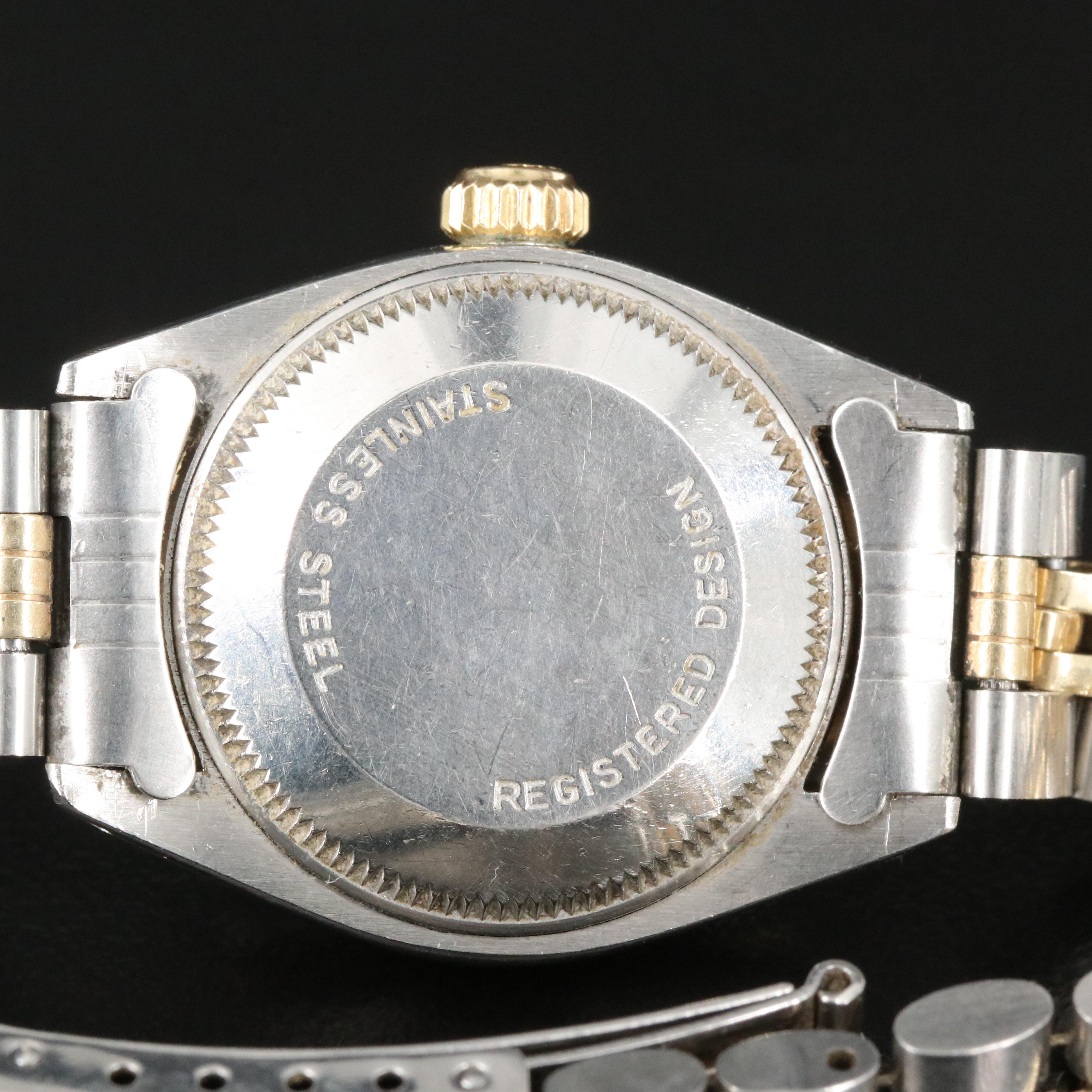 1977 Rolex 14K and Stainless Steel Datejust Watch