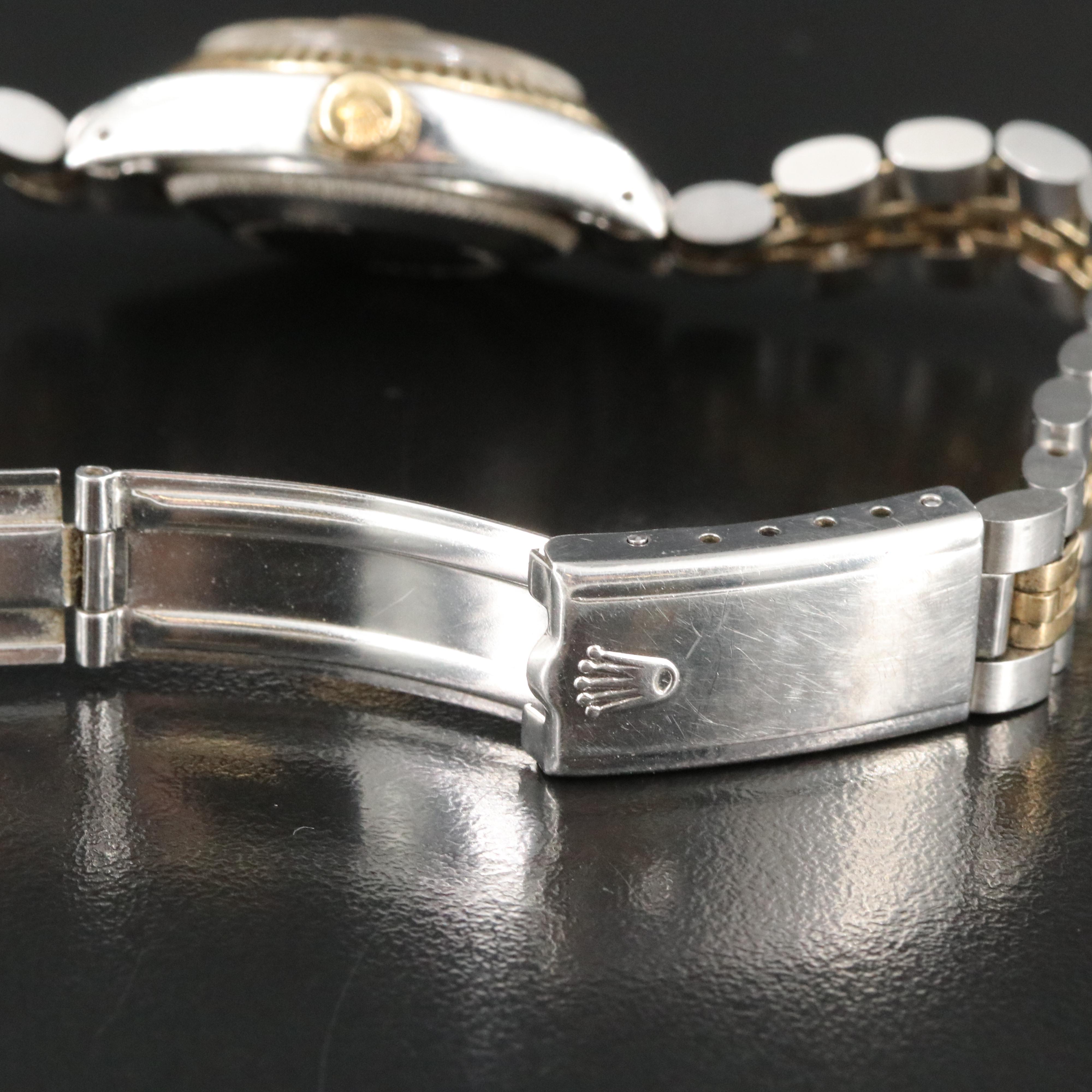 1977 Rolex 14K and Stainless Steel Datejust Watch