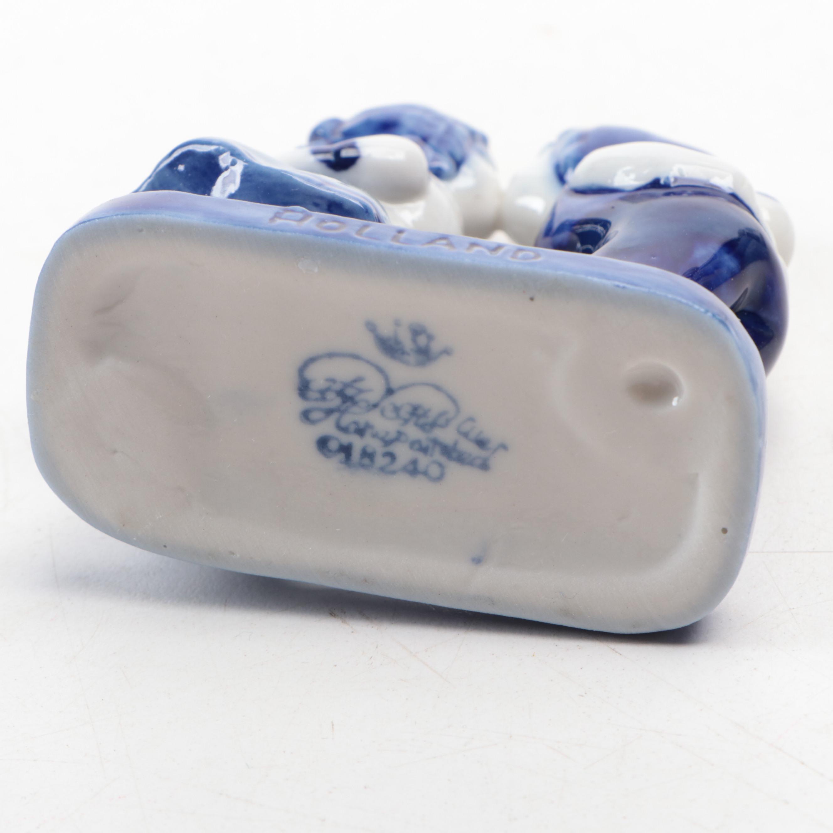 Delft Blue Ceramic Apothecary Jars with Others