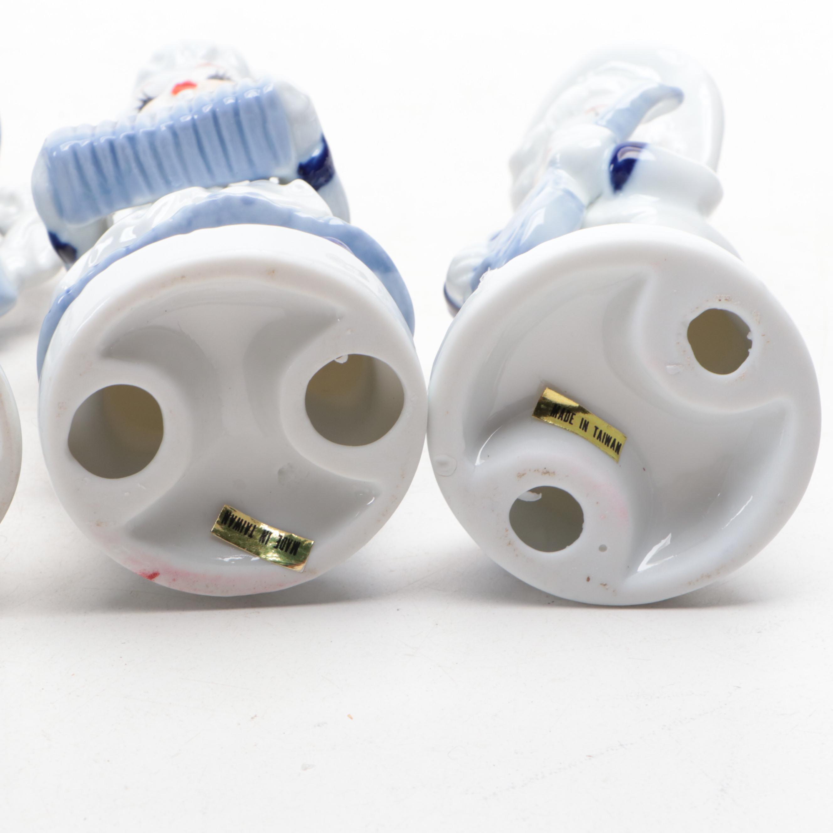 Delft Blue Ceramic Apothecary Jars with Others