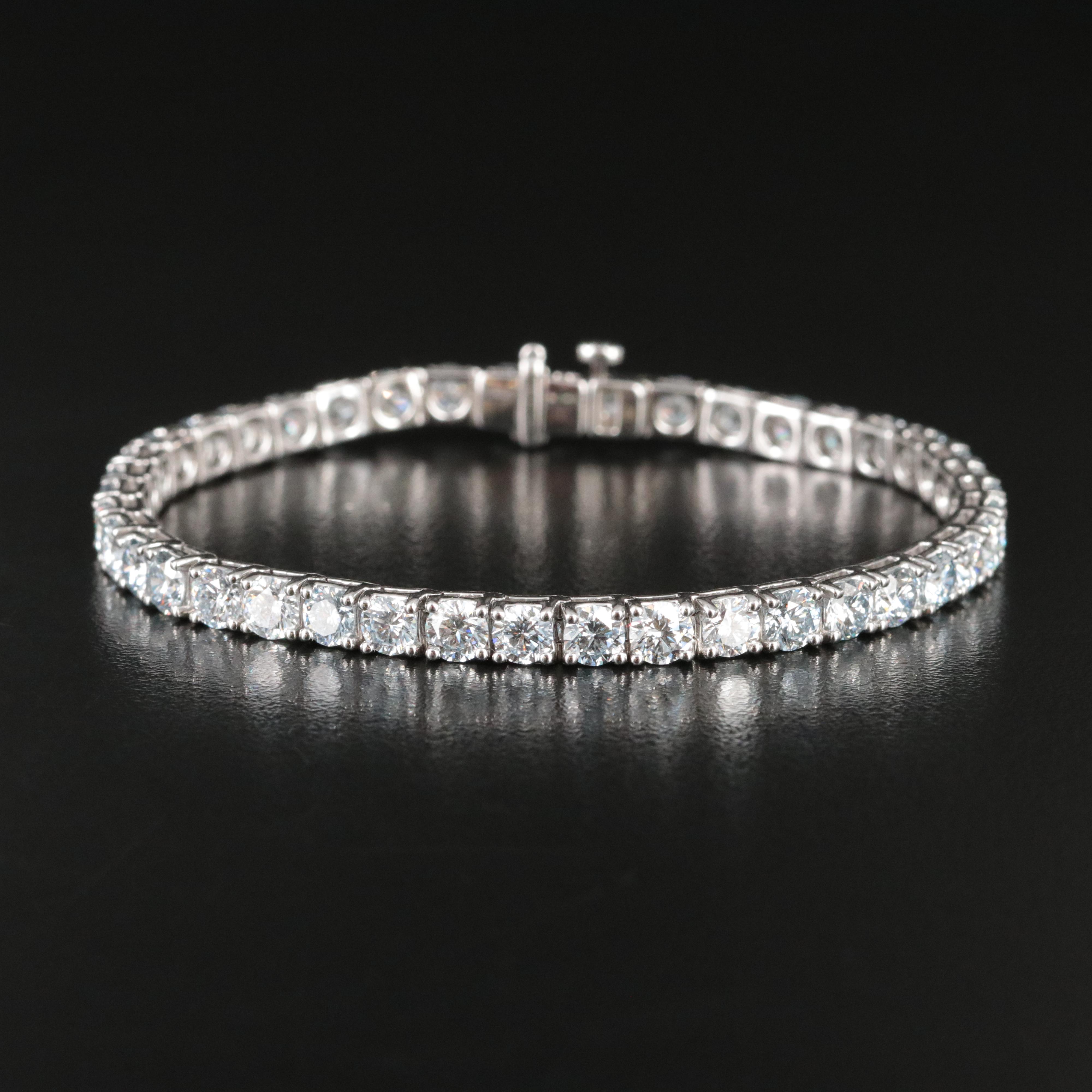 14K 18.06 CTW Lab Grown Diamond Line Bracelet