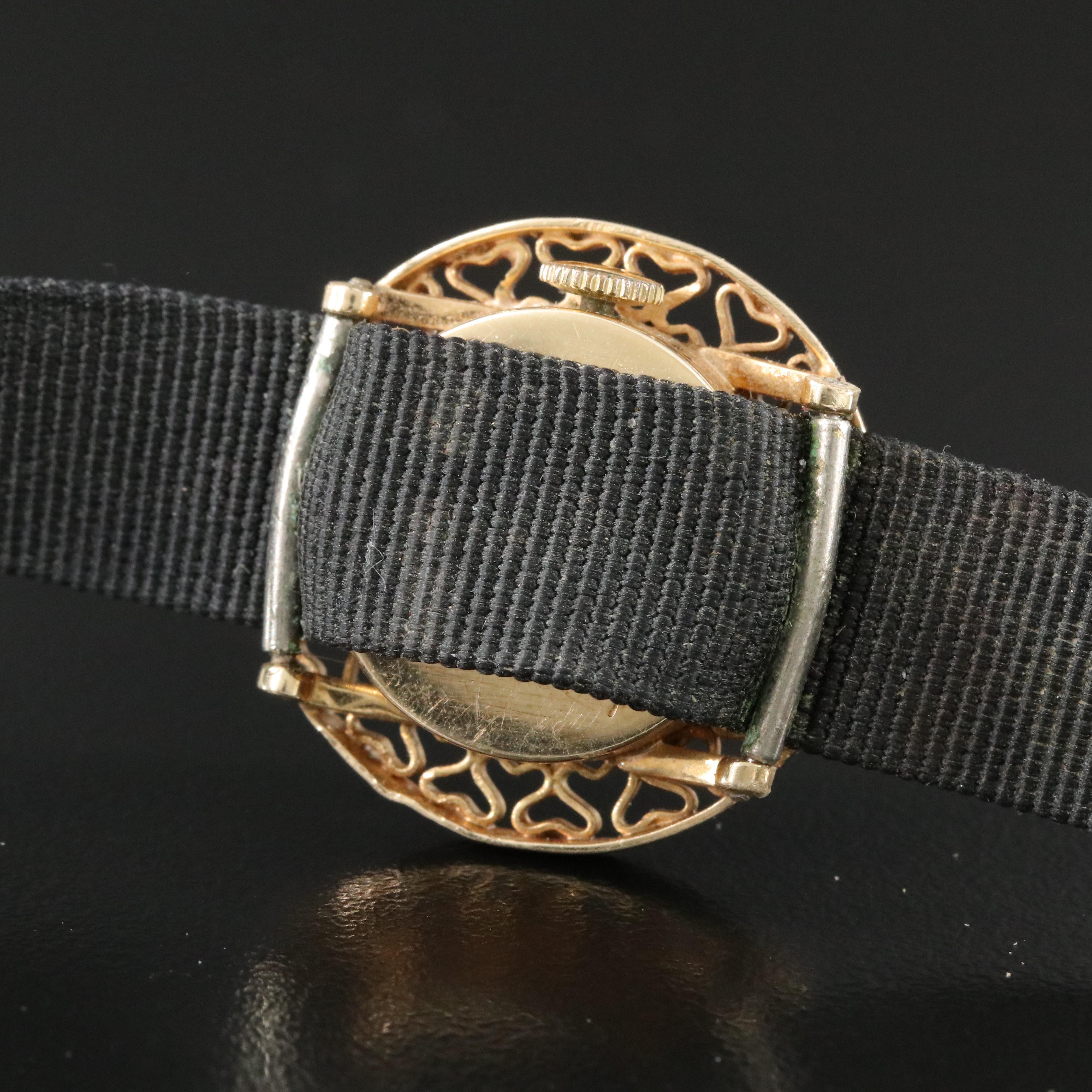 Hammerman Brothers 14K Lucien Piccard Stem Wind Watch