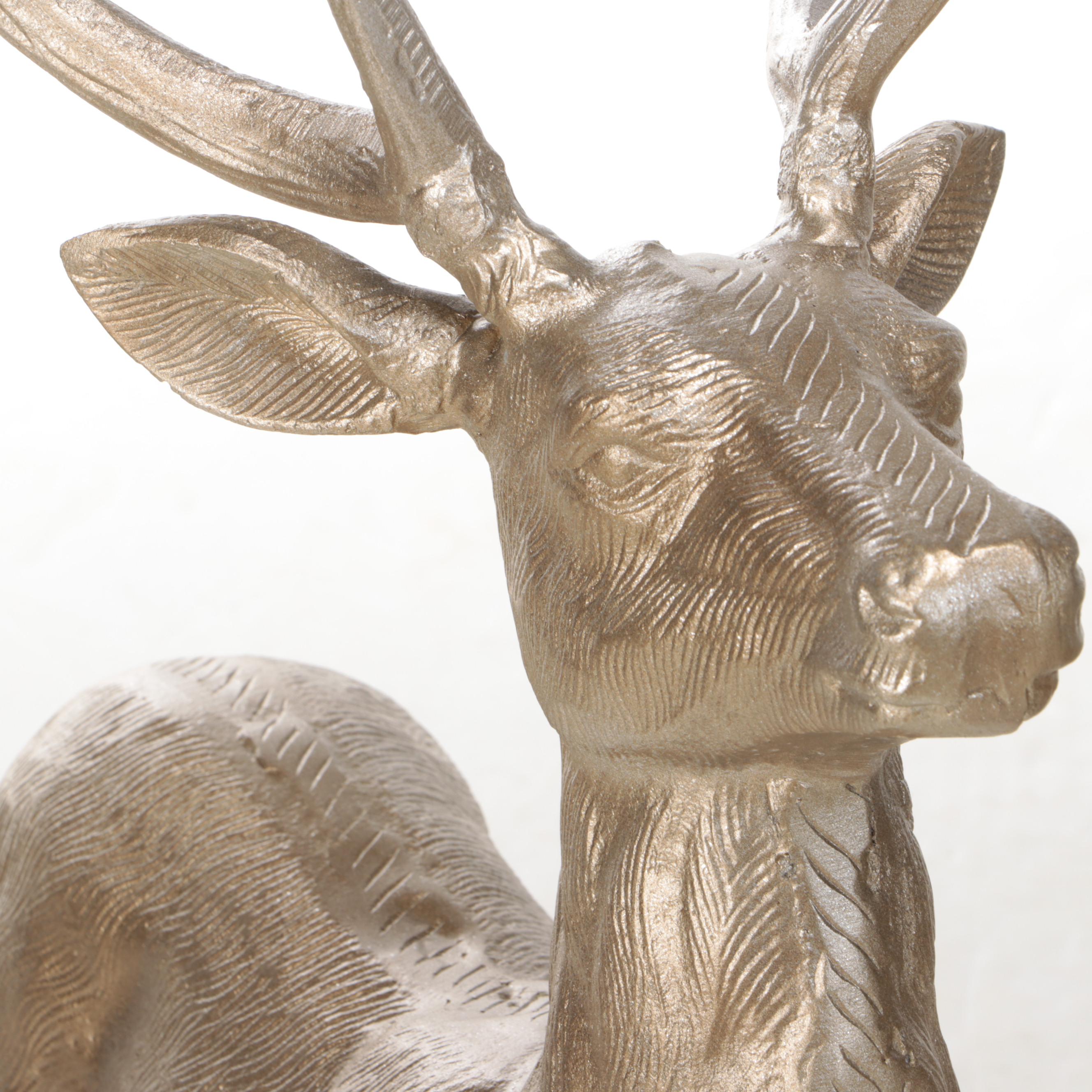 Gold Tone Metal Reindeer Pair