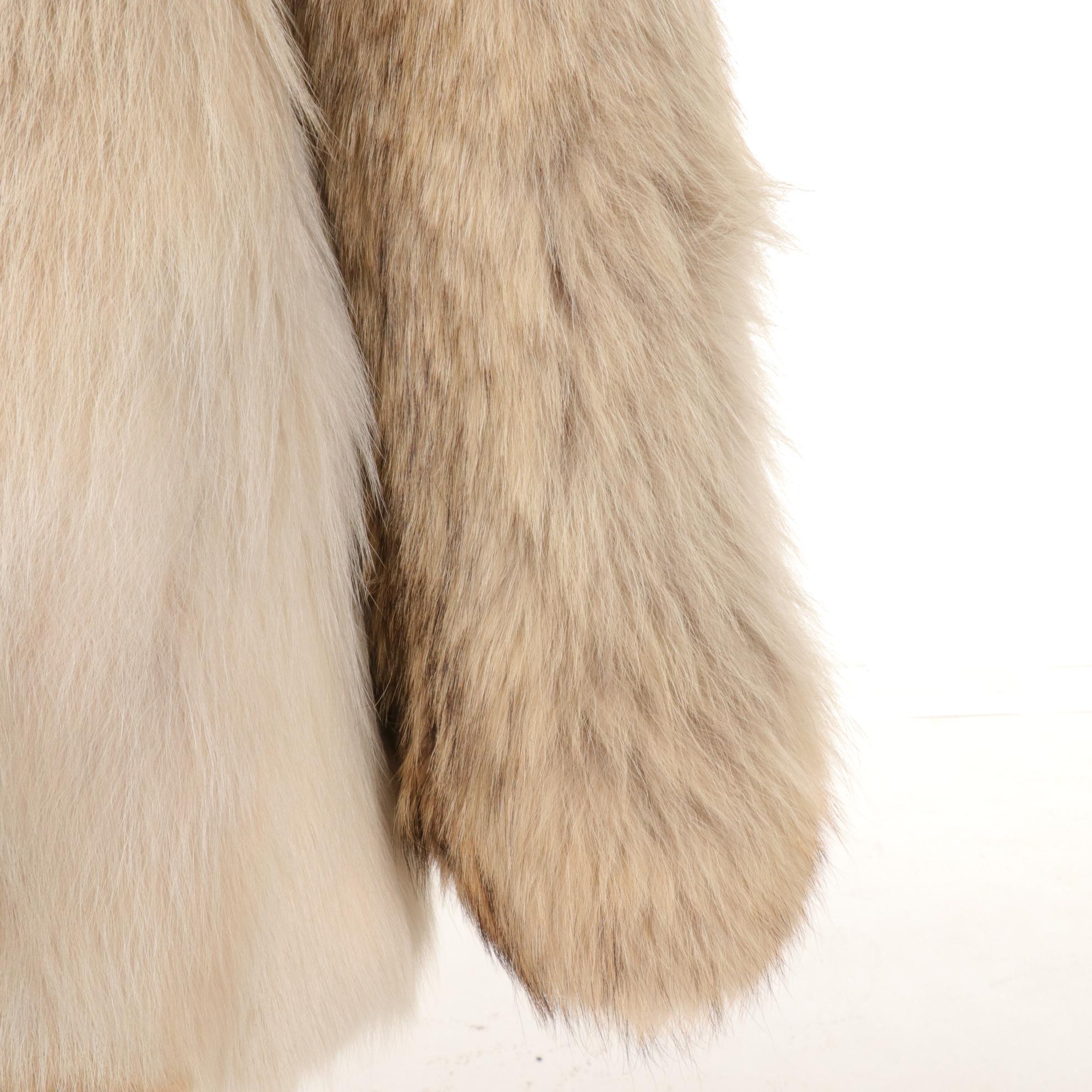 Coyote Fur Jacket with Hood by New York Furs