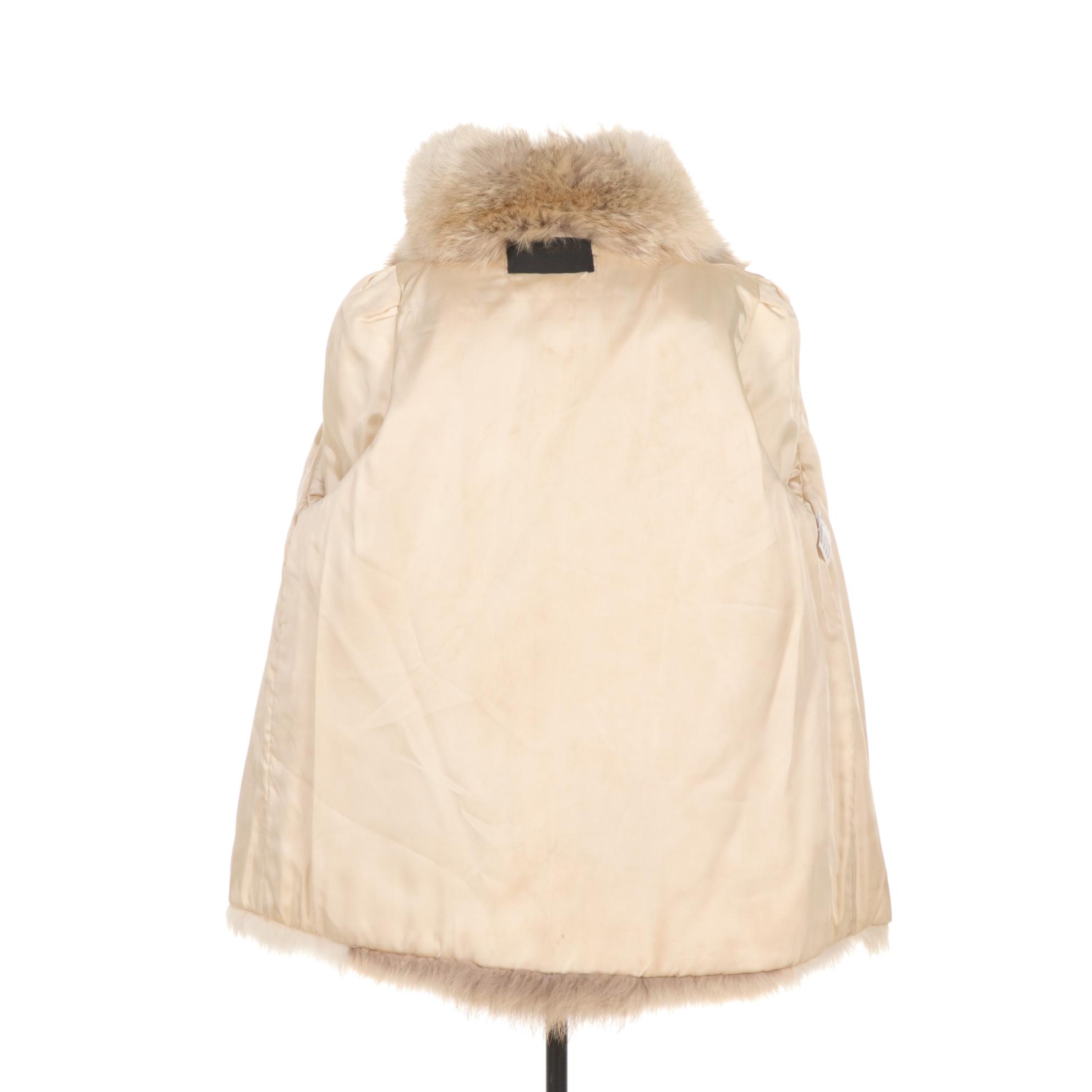 Coyote Fur Jacket with Hood by New York Furs