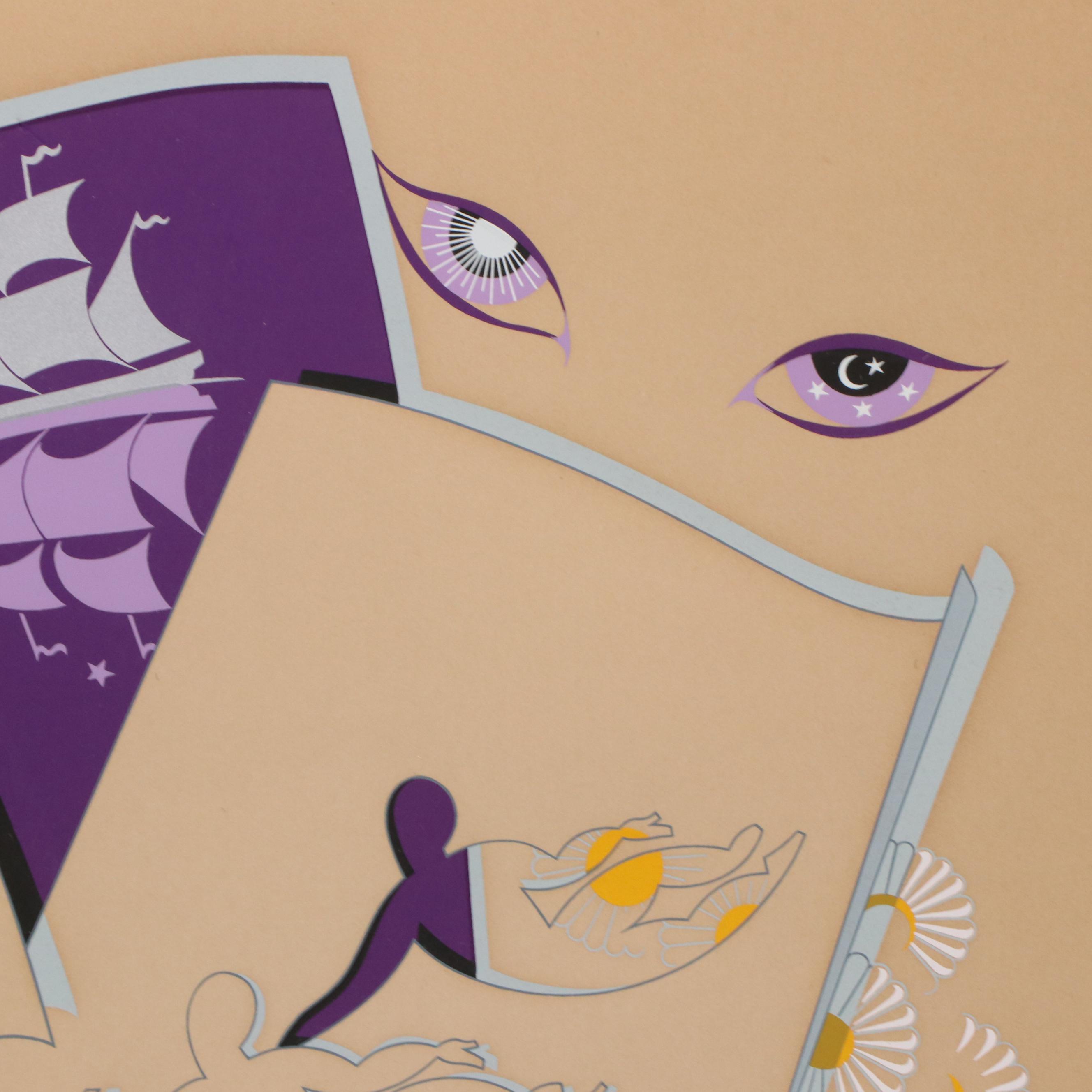 Romain "Erté" de Tirtoff for Estée Lauder Serigraph "Gemini," 1982