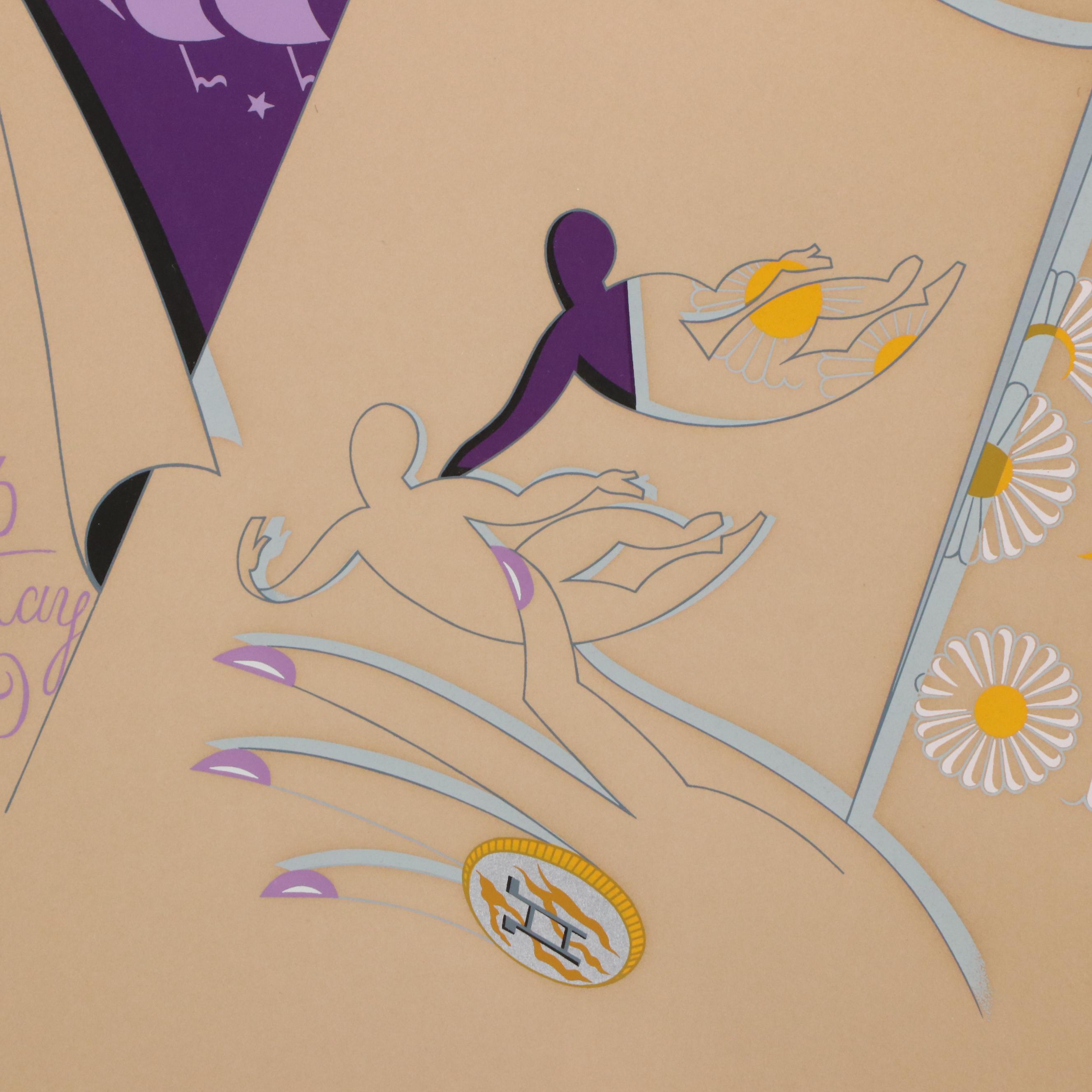 Romain "Erté" de Tirtoff for Estée Lauder Serigraph "Gemini," 1982