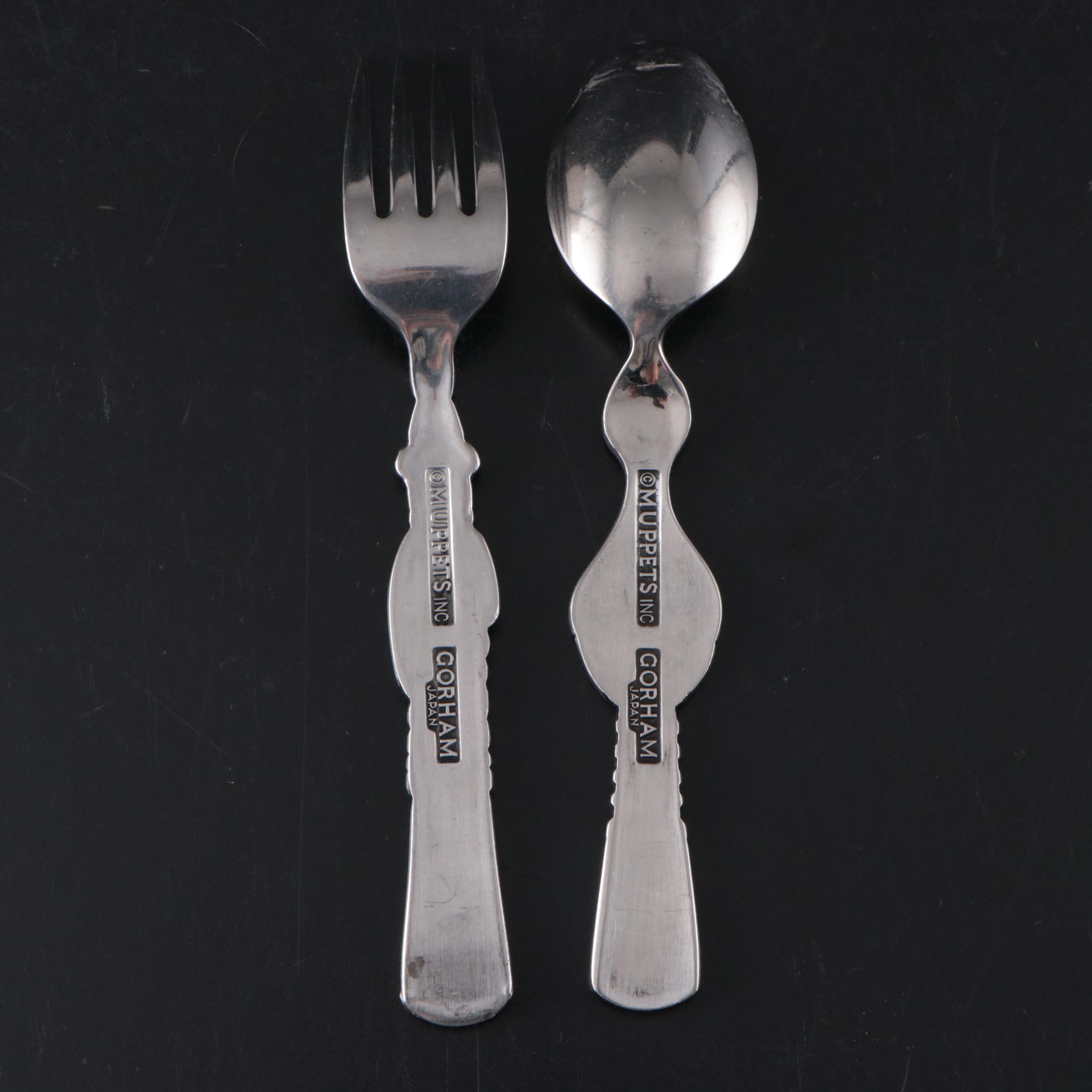 Silver Plate Souvenir and Novelty Spoons Incl. Big Bird, Kellogg's, and Bert