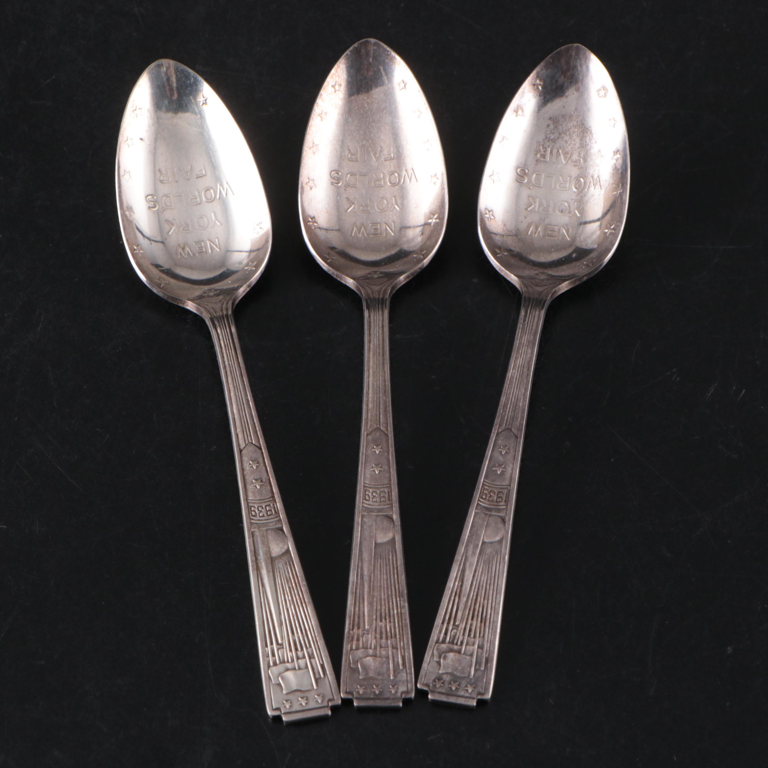 Silver Plate Souvenir and Novelty Spoons Incl. Big Bird, Kellogg's, and Bert
