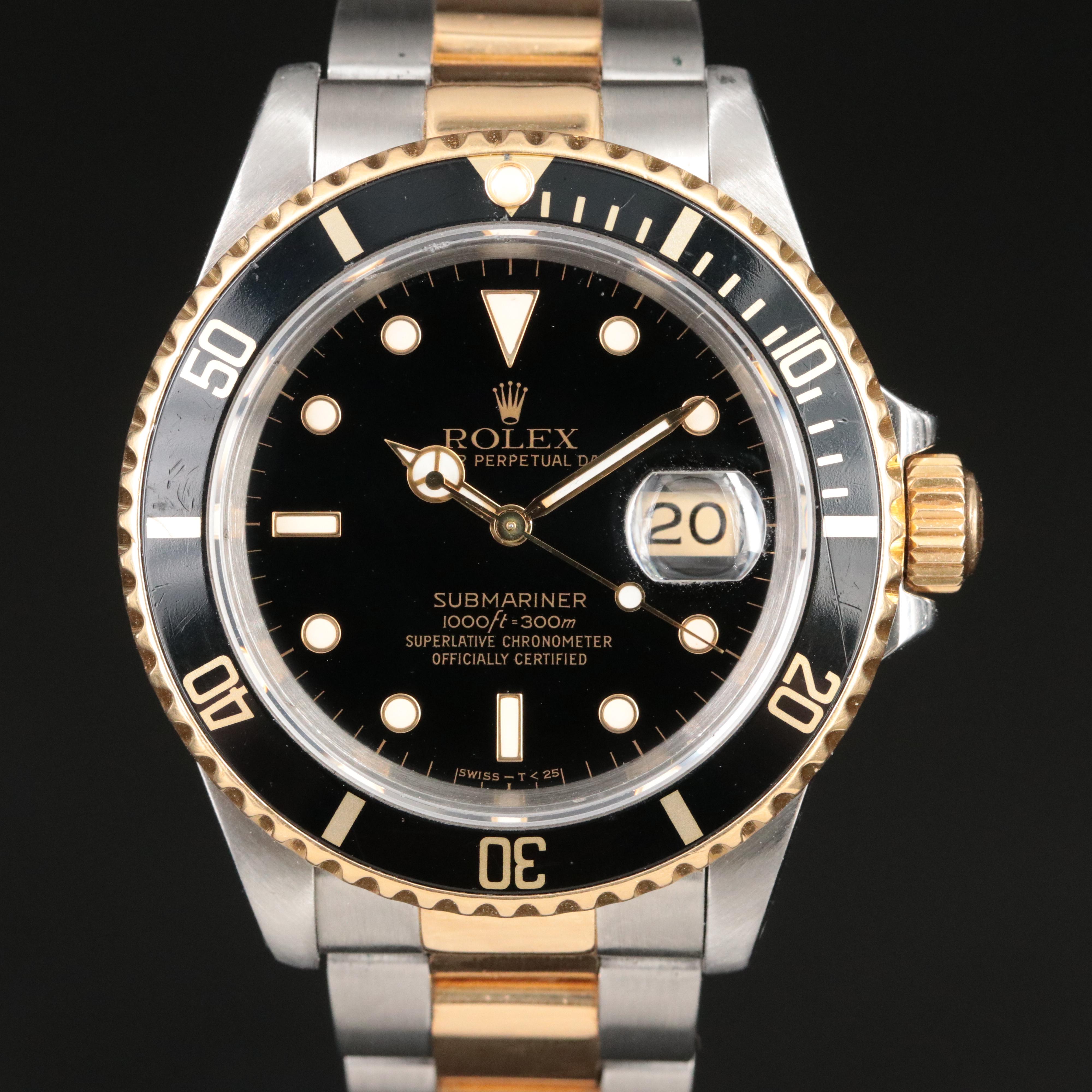 1989 Rolex Submariner Date Watch