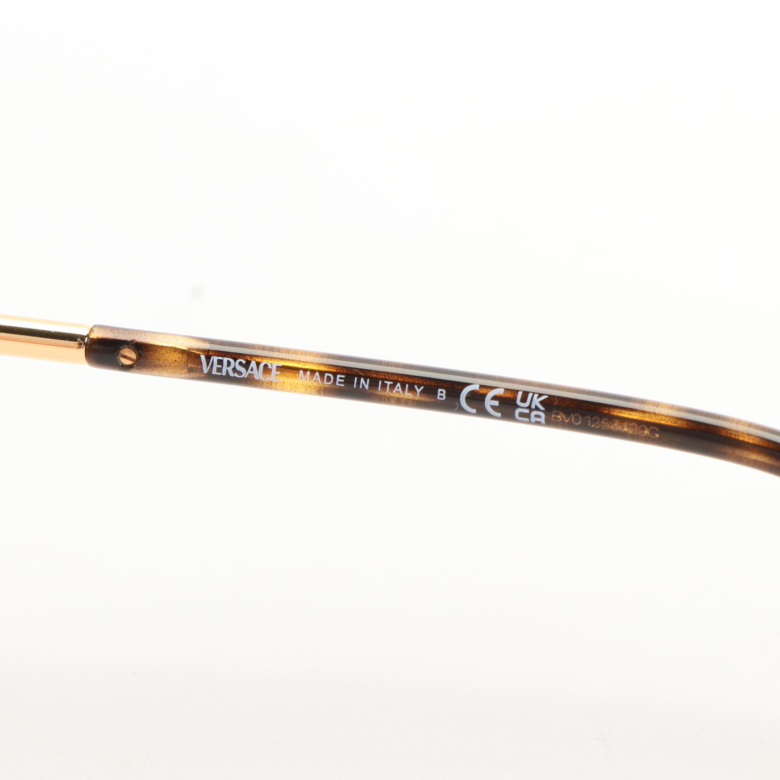 Versace Mod. 4396-F Havana Frame Brown Gradient Sunglasses with Case and Box