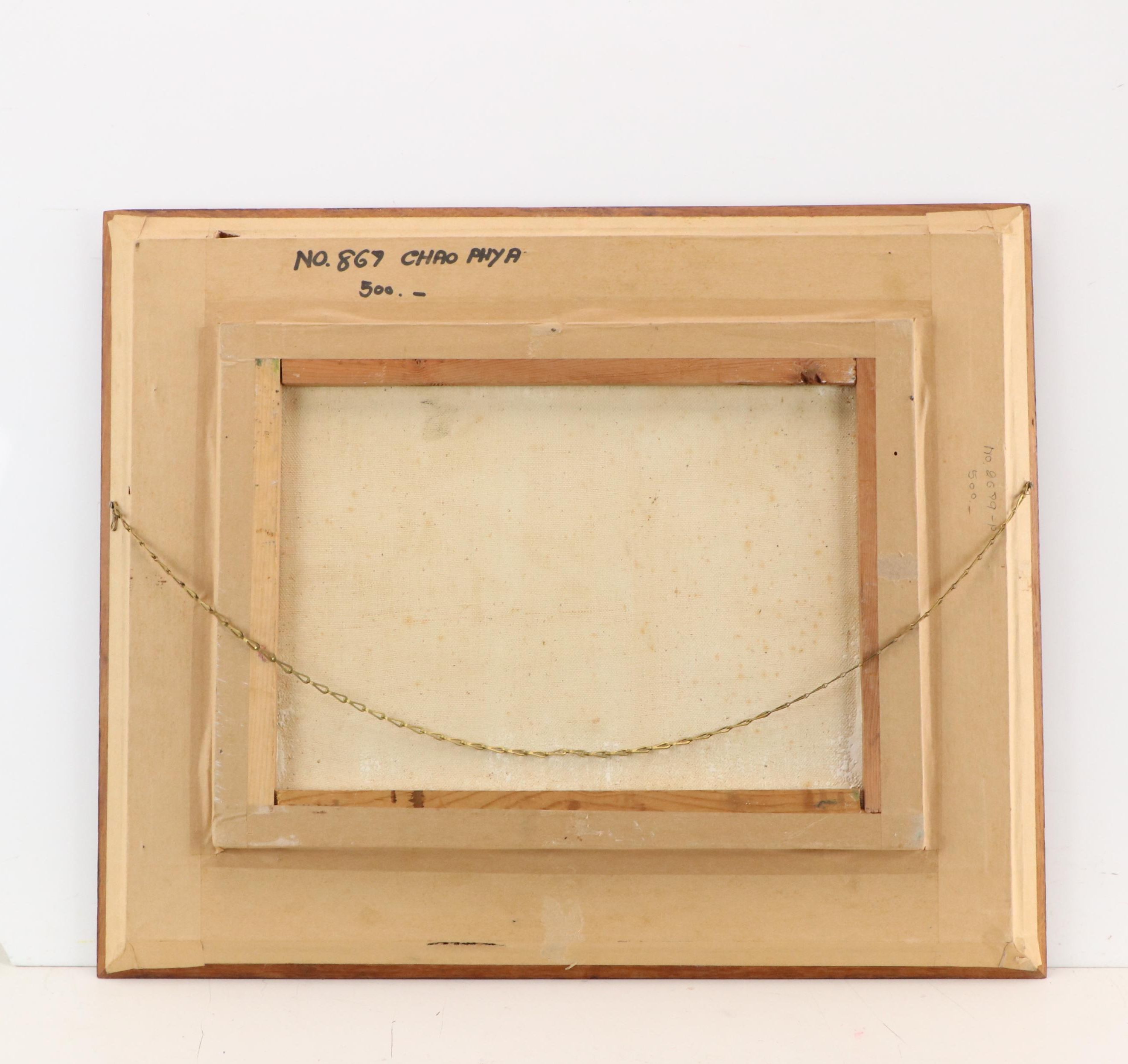 Chanchai Oil Painting of Waterside Village, 20th Century