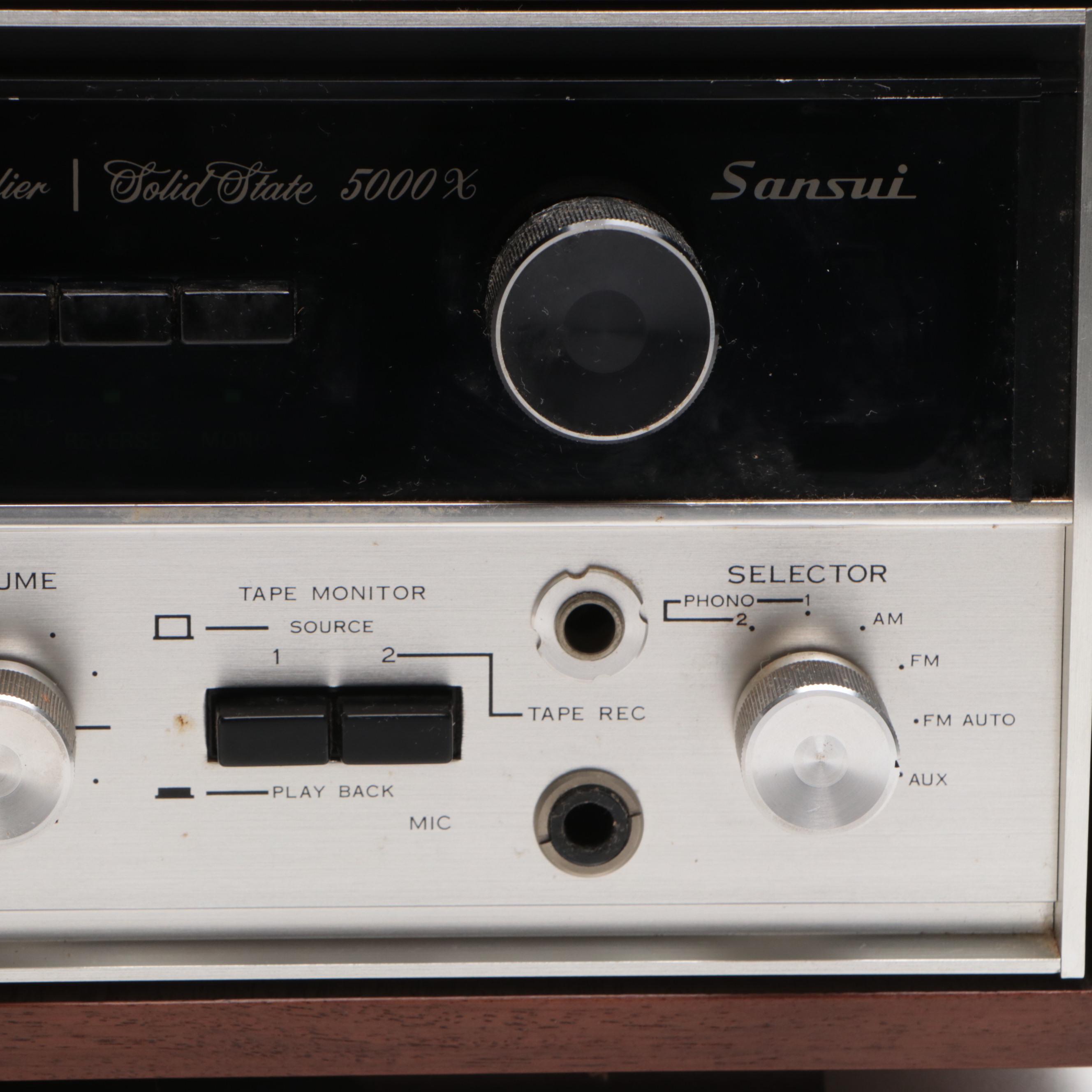 Sansui 5000X Solid State AM/FM Stereo Tuner Amplifier, Circa 1971