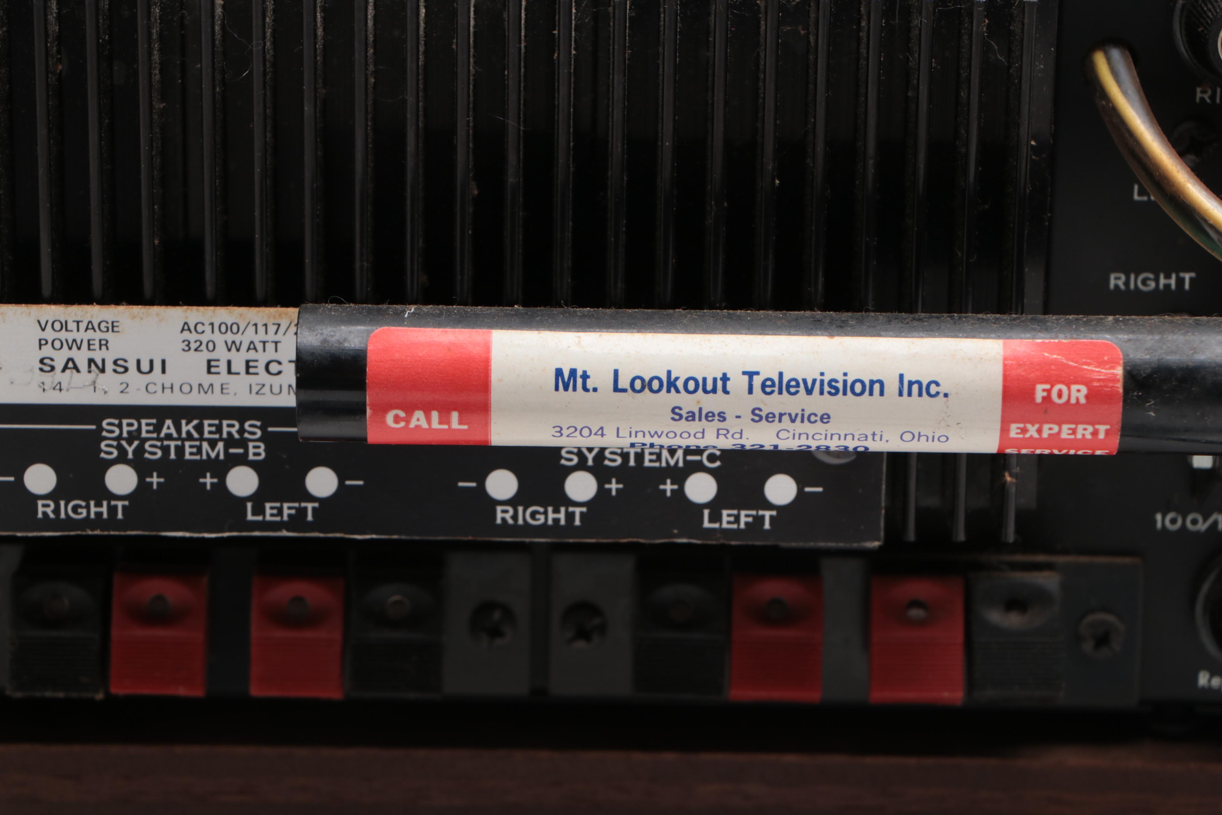 Sansui 5000X Solid State AM/FM Stereo Tuner Amplifier, Circa 1971