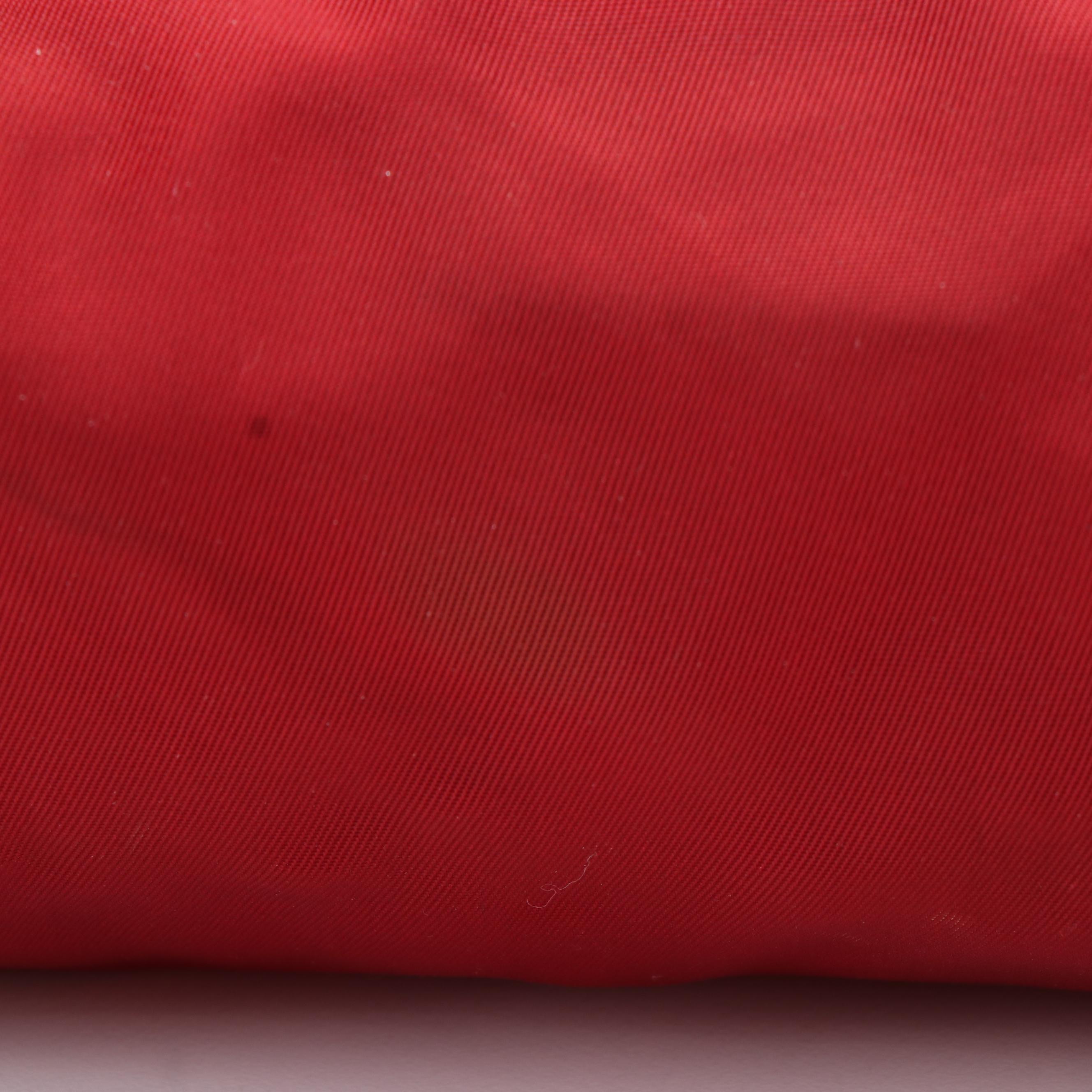 Prada Tessuto Burgundy Red Nylon Cosmetic Case