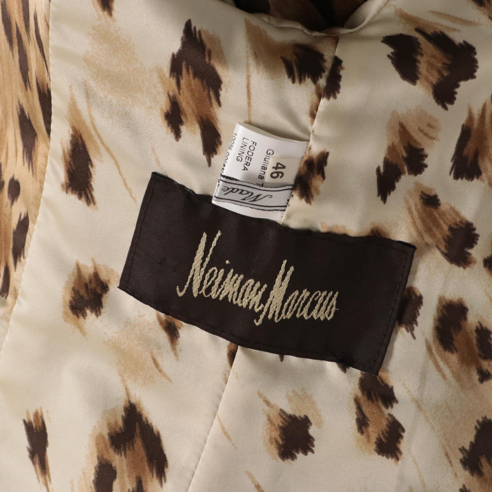 Giuliana Teso/Neiman Marcus Dyed Red and Blue Fox Fur Jacket