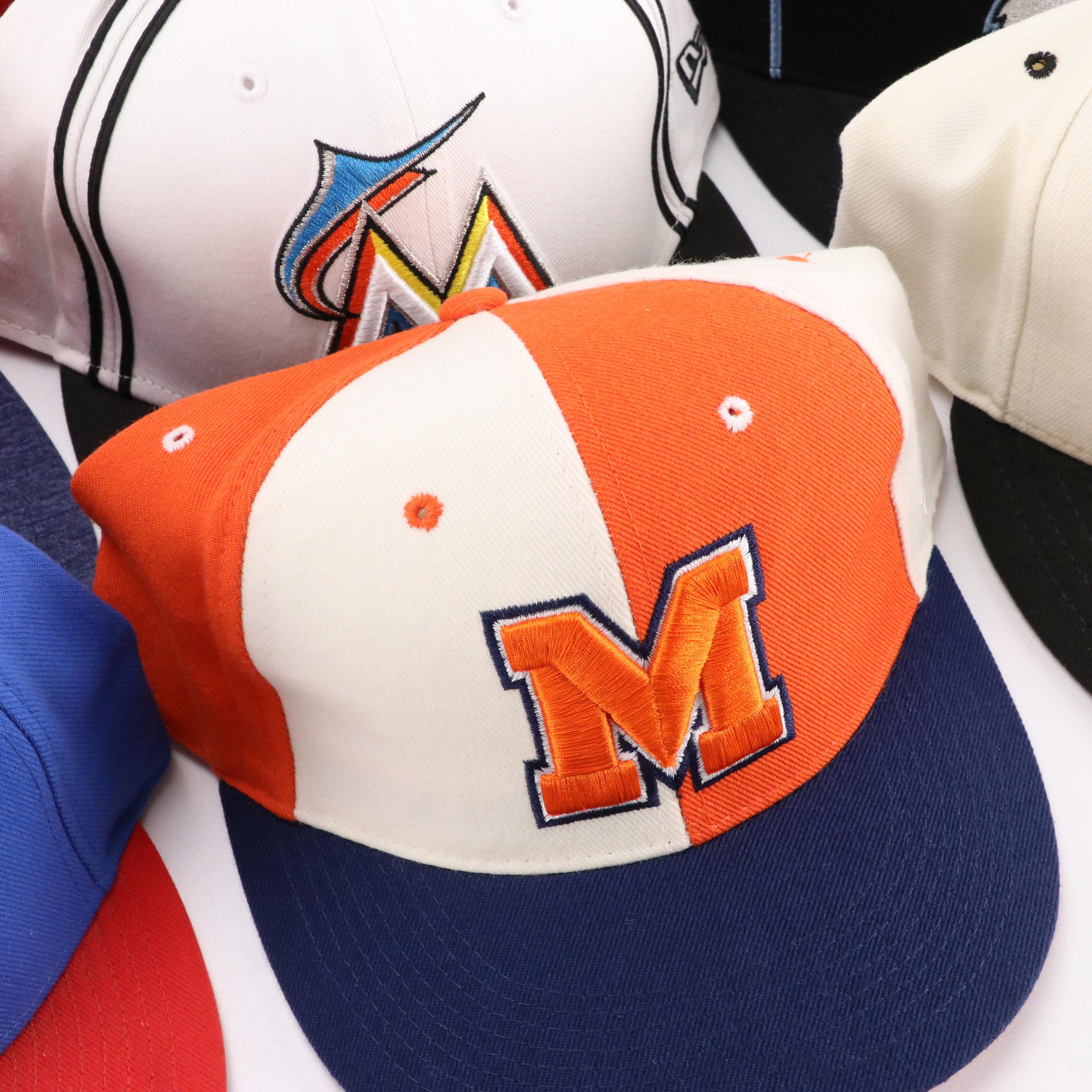 Adjustable/Fitted Logo Ball Caps of Collegiate, Minor League Baseball, MLB Teams