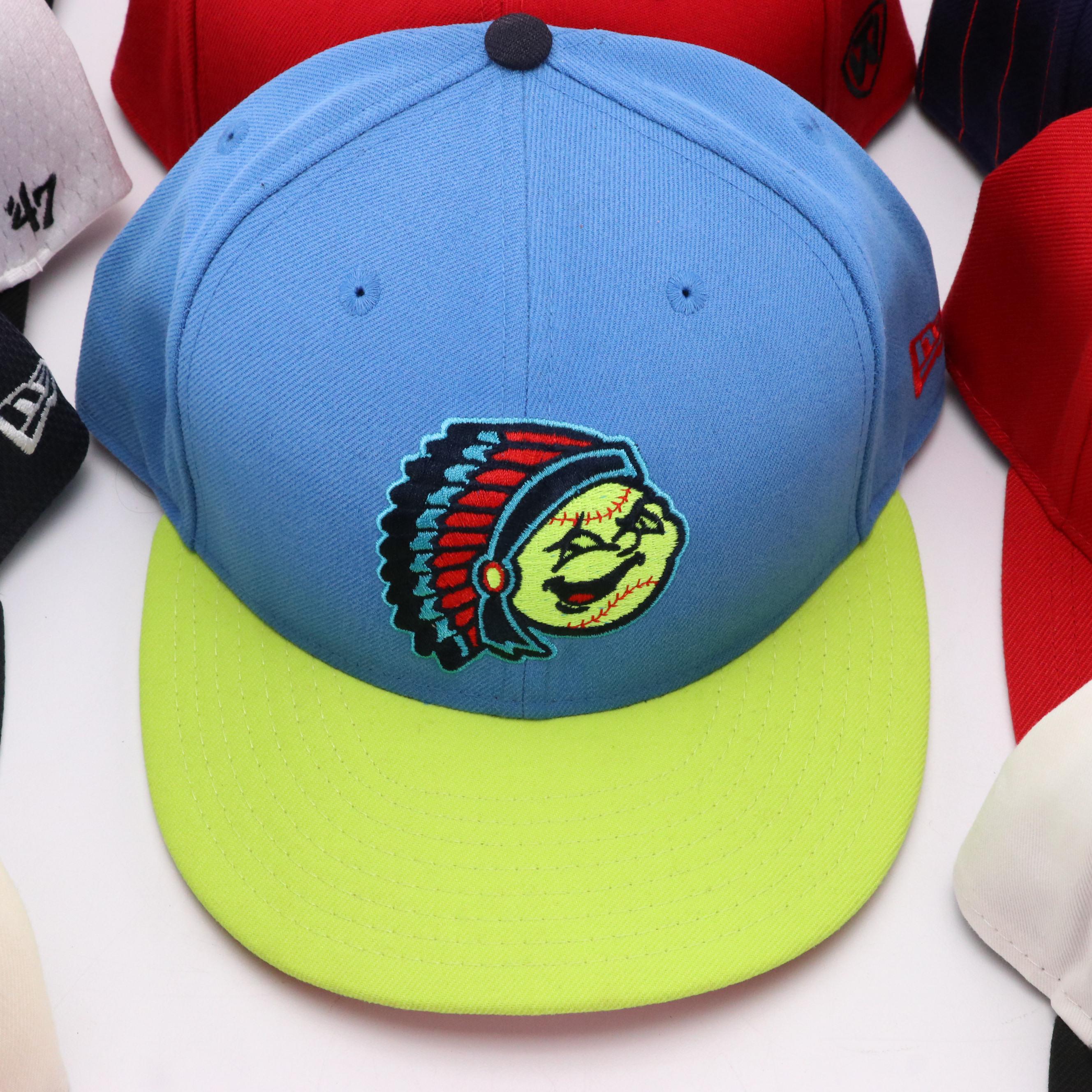 Adjustable/Fitted Logo Ball Caps of Collegiate, Minor League Baseball, MLB Teams