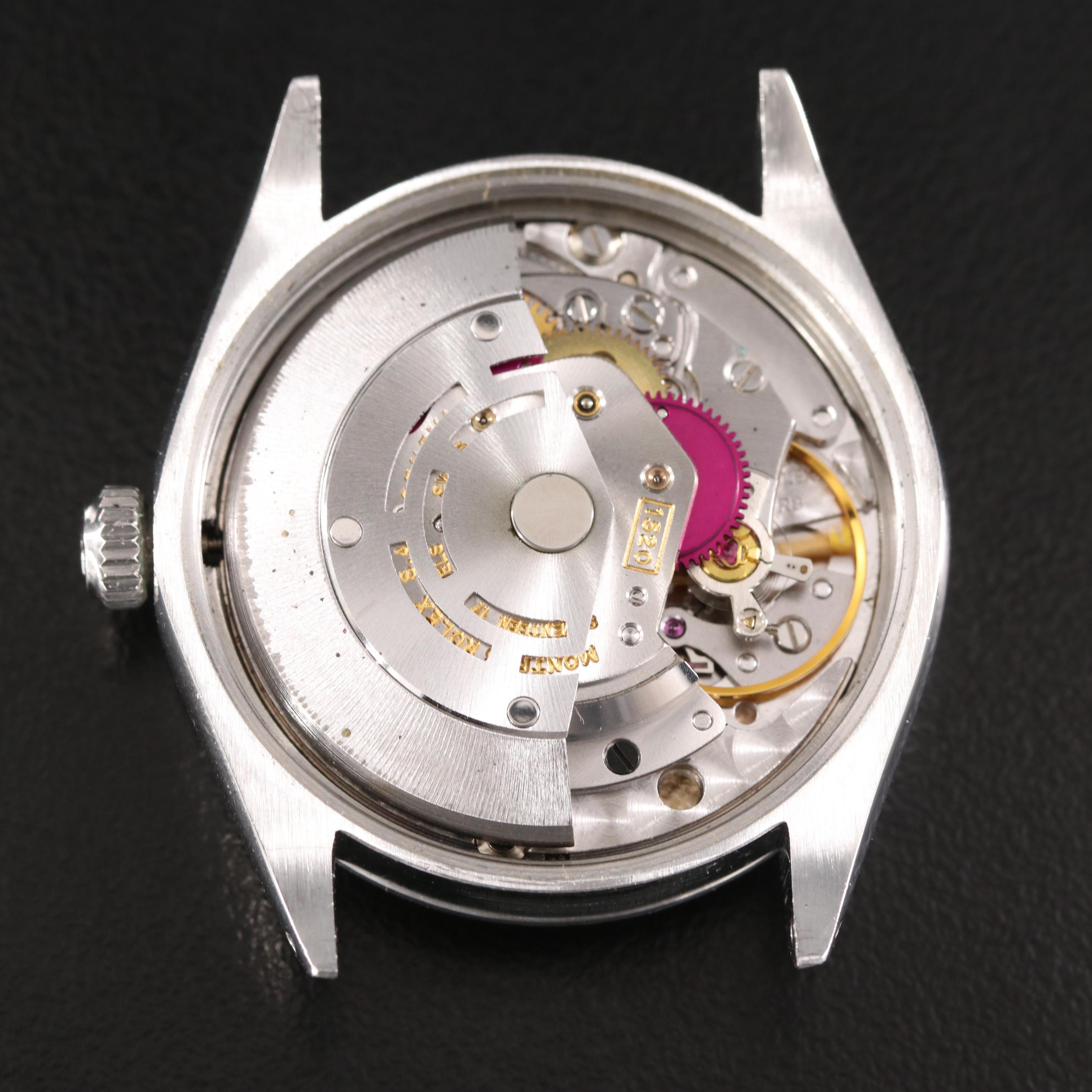 1977 Rolex Air-King 5500 Silver Steel Automatic Watch