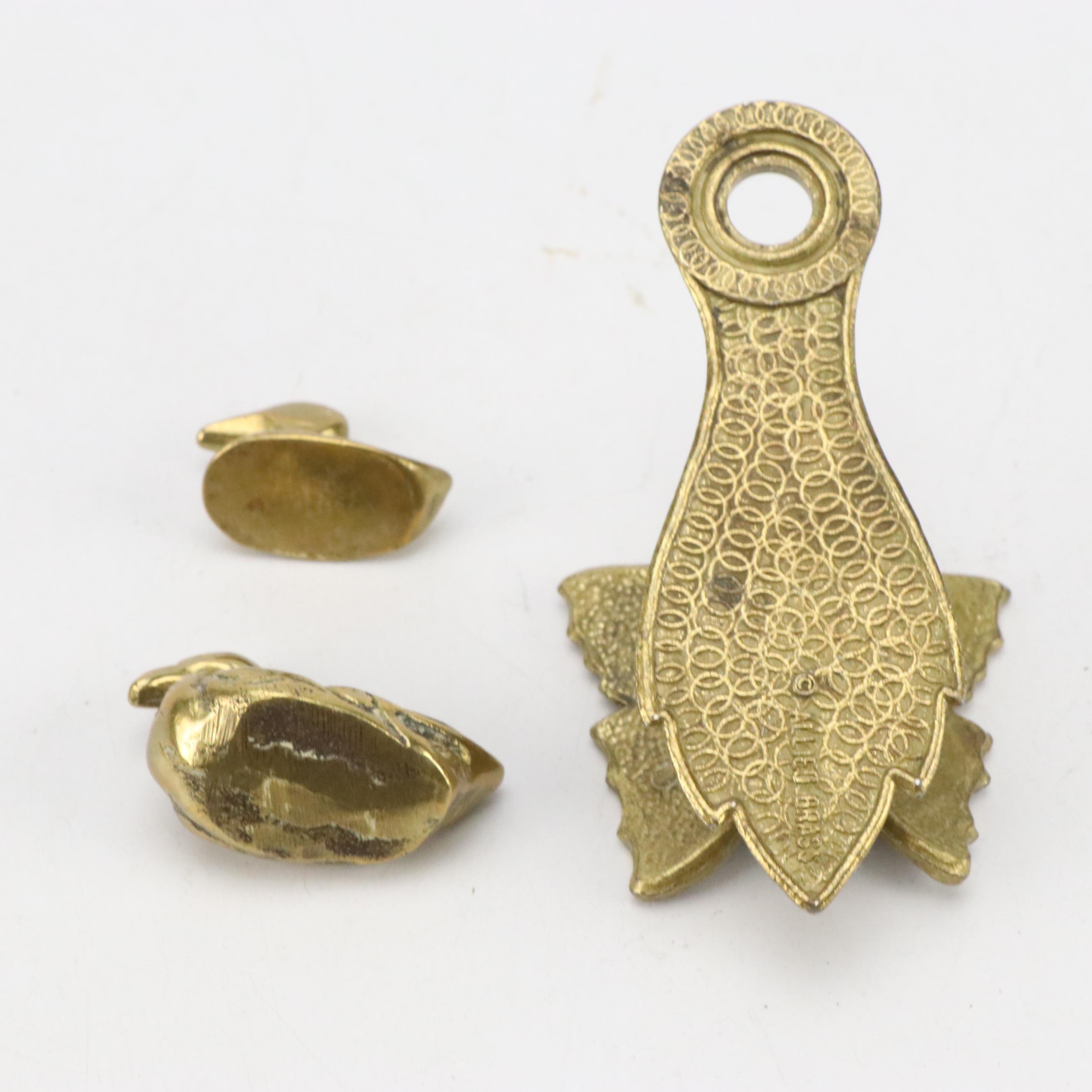 Carved Wooden Box, Brass Elephant Claw Bells, Picture Frame and Decorative Boxes