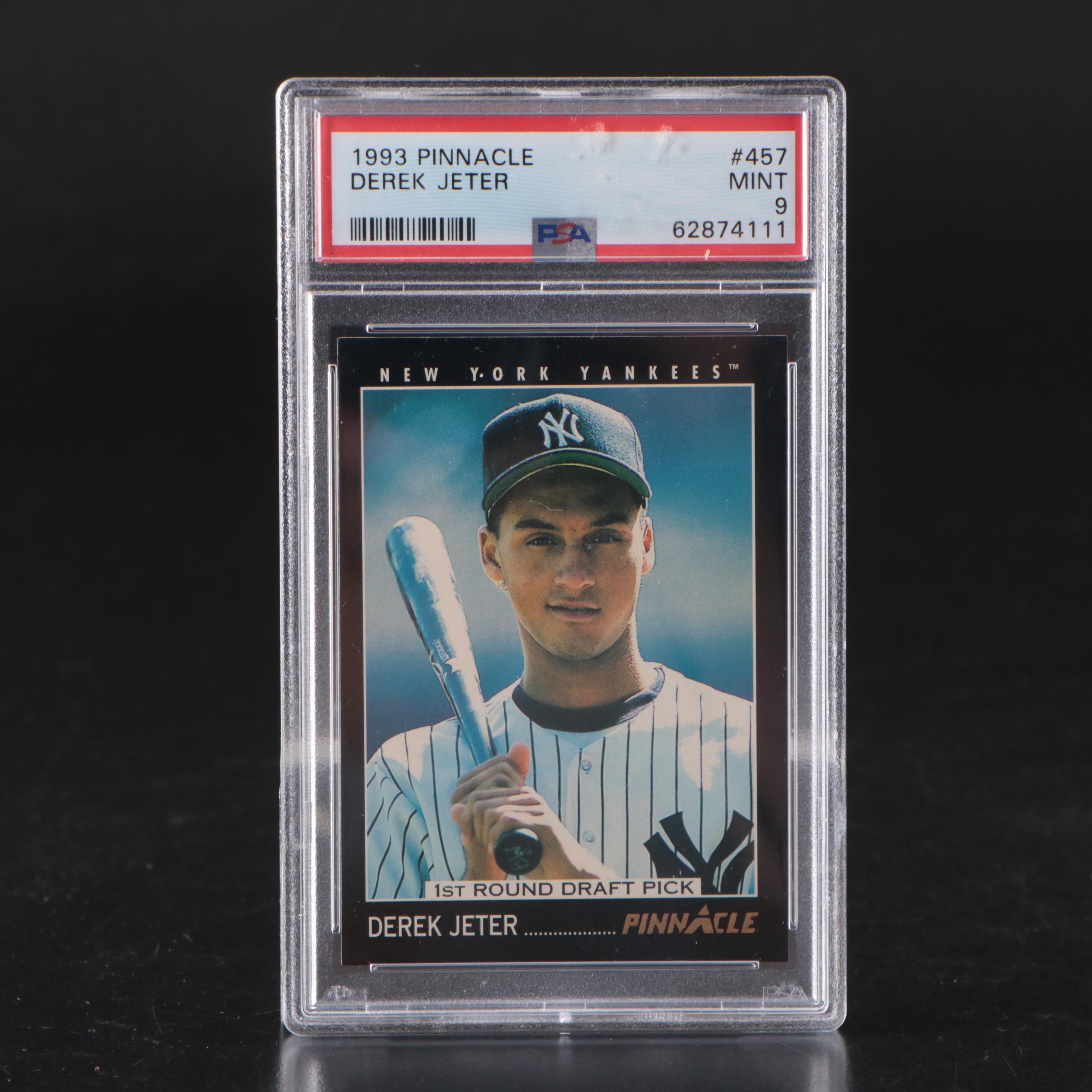 1993 Pinnacle and 1996 Score Derek Jeter Graded Rookie Baseball Cards