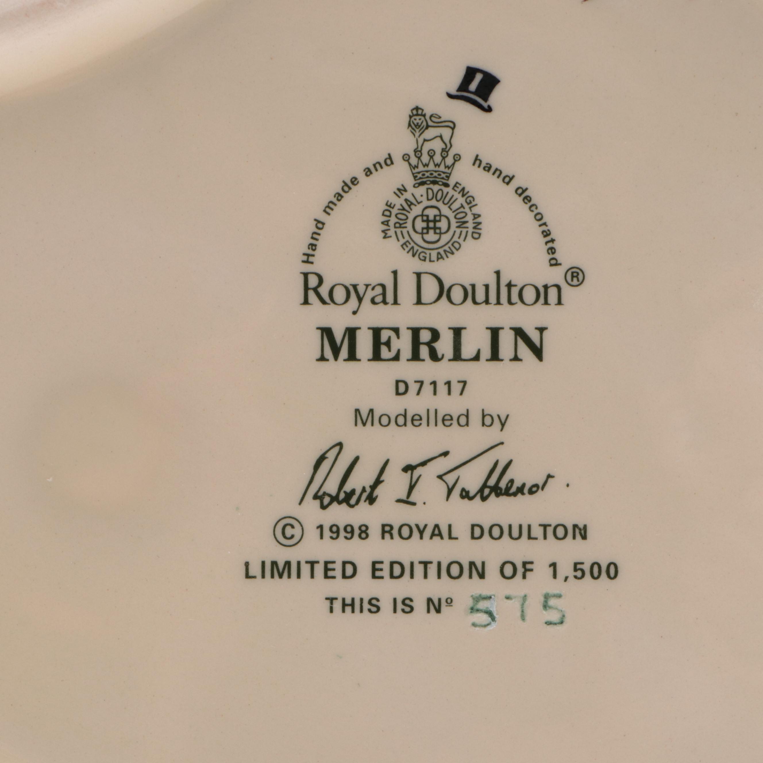 Royal Doulton Limited Edition "Merlin" Character Jug