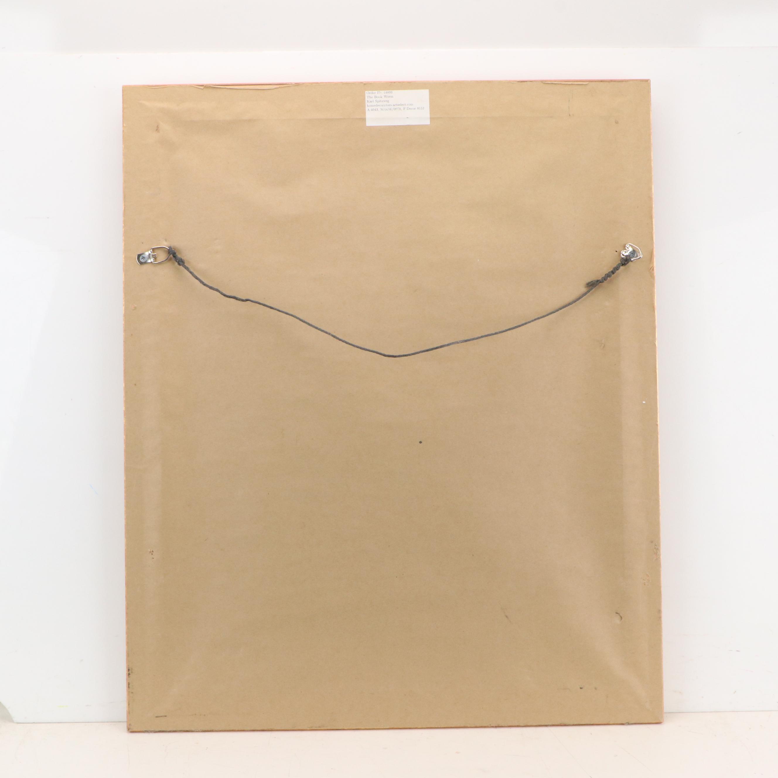 Offset Lithograph After Carl Spitzweg "The Bookworm"