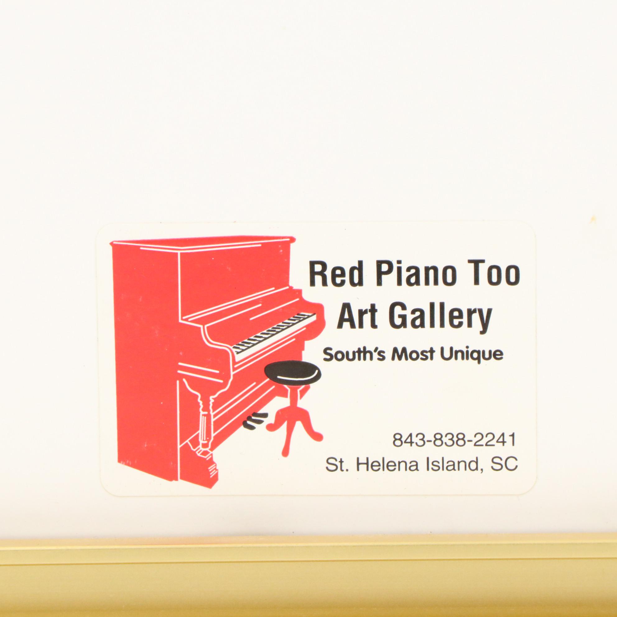 Offset Lithograph After Pablo Picasso "Reclining Nude and Man Playing Guitar"