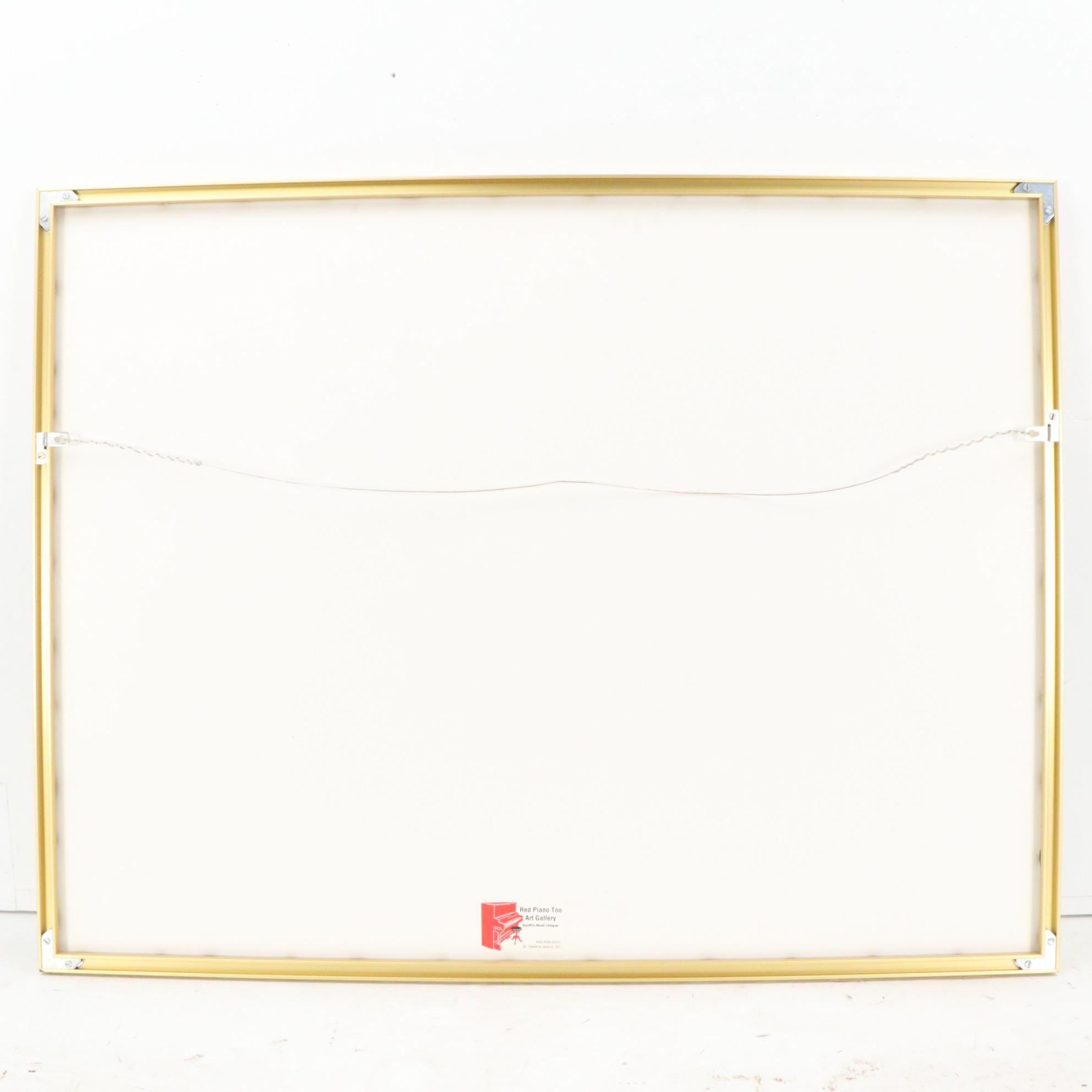 Offset Lithograph After Pablo Picasso "Reclining Nude and Man Playing Guitar"