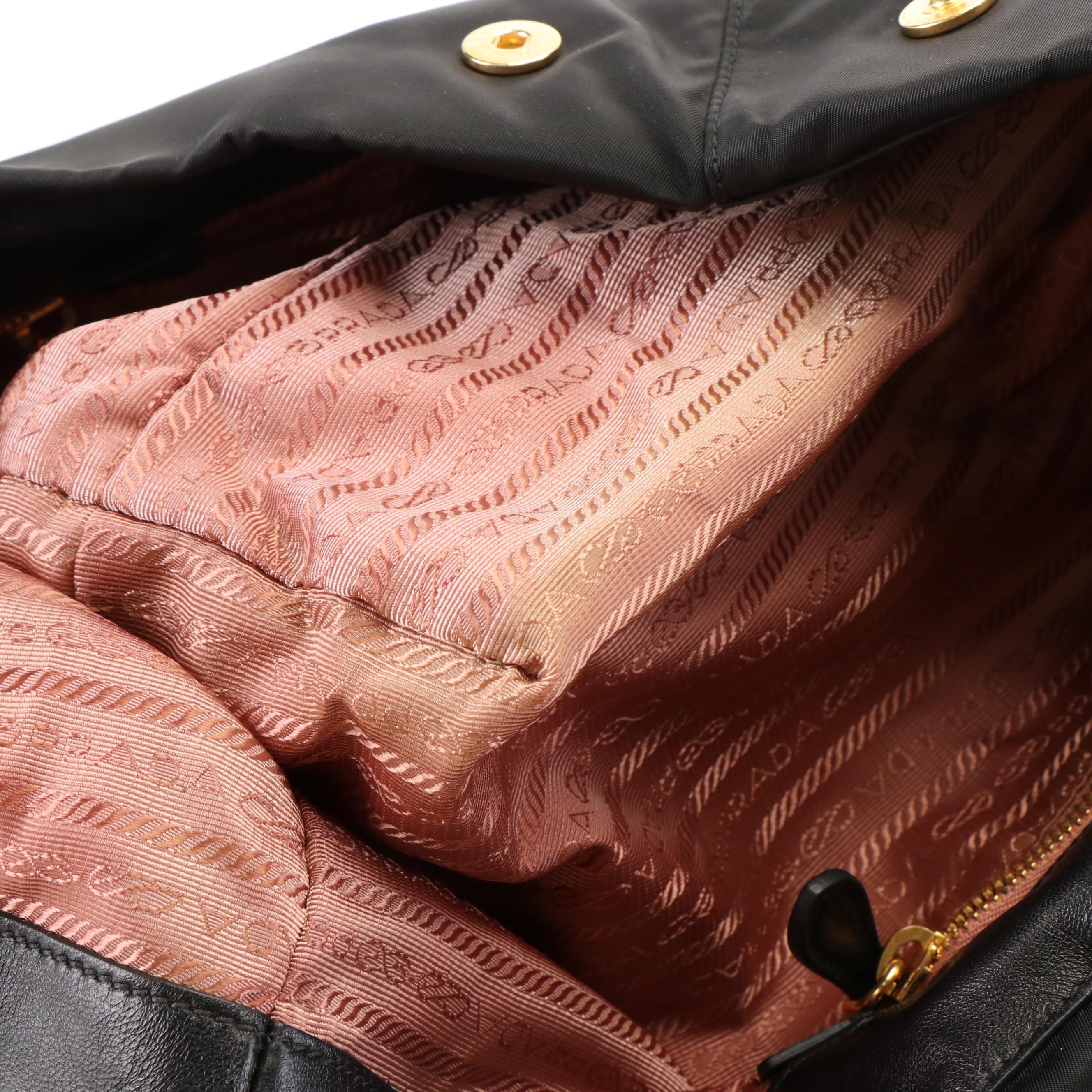 Prada Fiocco Bow Tote Bag in Tessuto Nylon