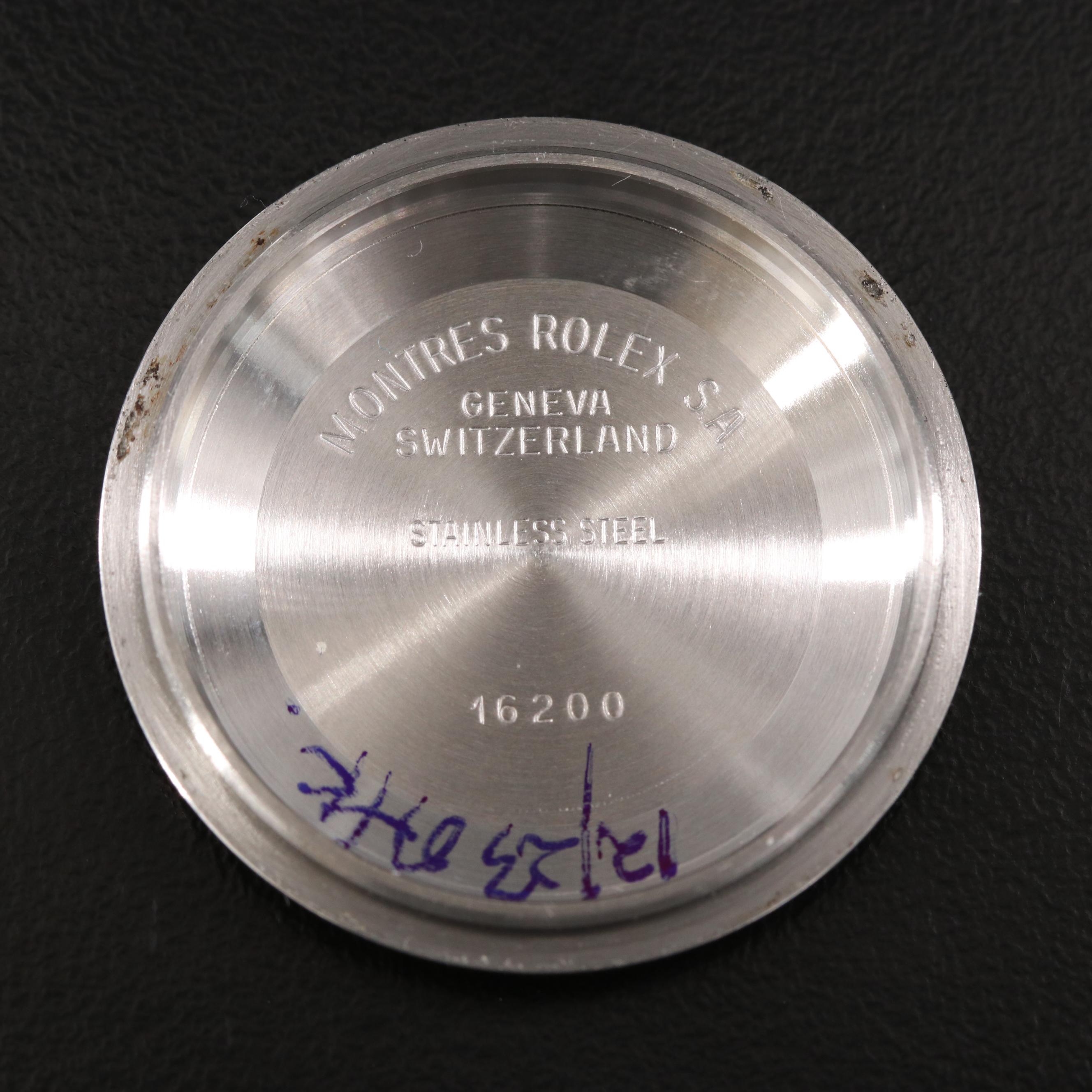 1989 Rolex Tapestry Dial Datejust Watch