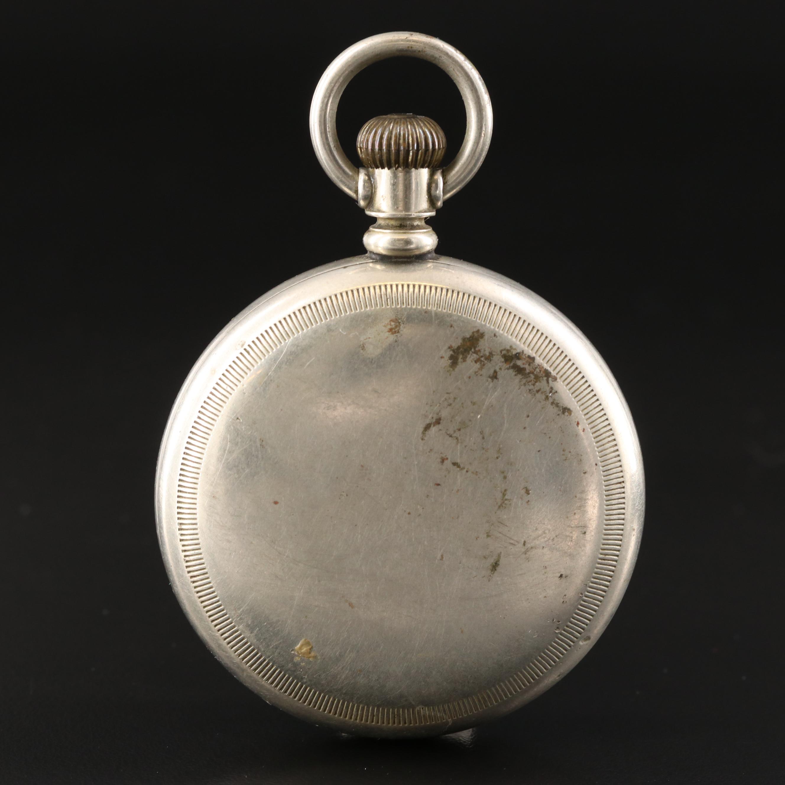 1901 Hampden Watch Co. Silverine Pocket Watch
