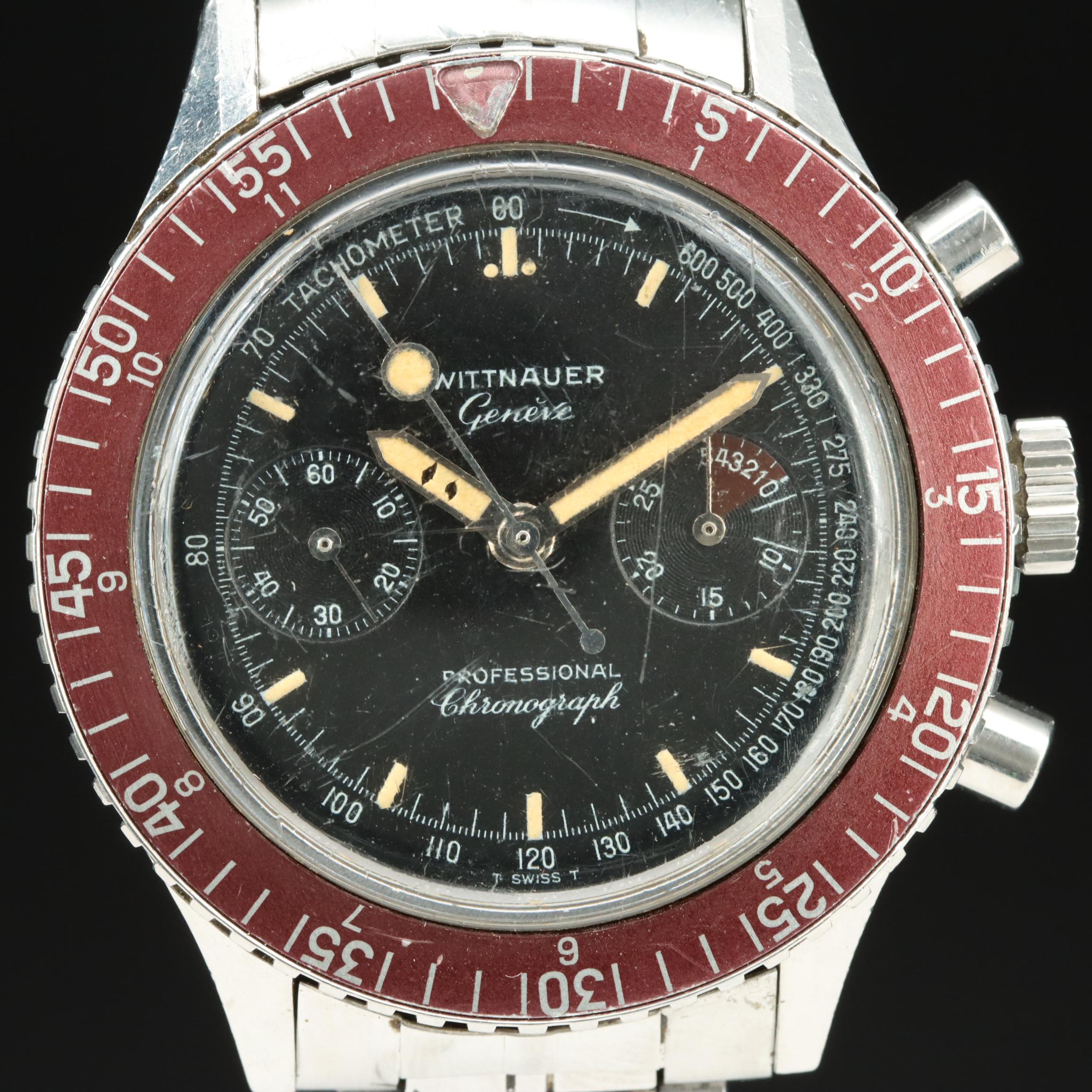 Vintage Wittnauer Professional Chronograph Watch