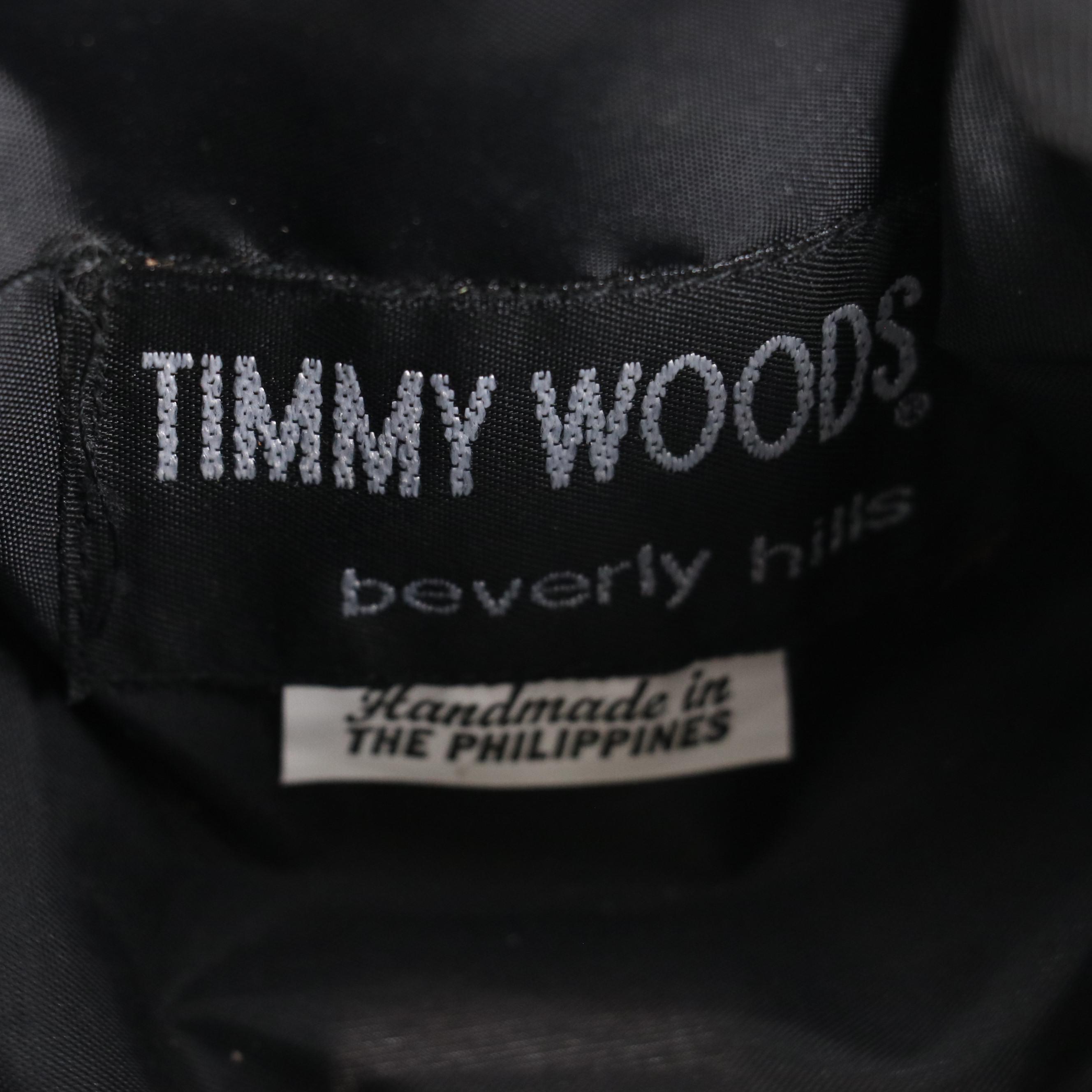 Timmy Woods Noah's Ark Purse in Sculpted Acacia Wood with Tag