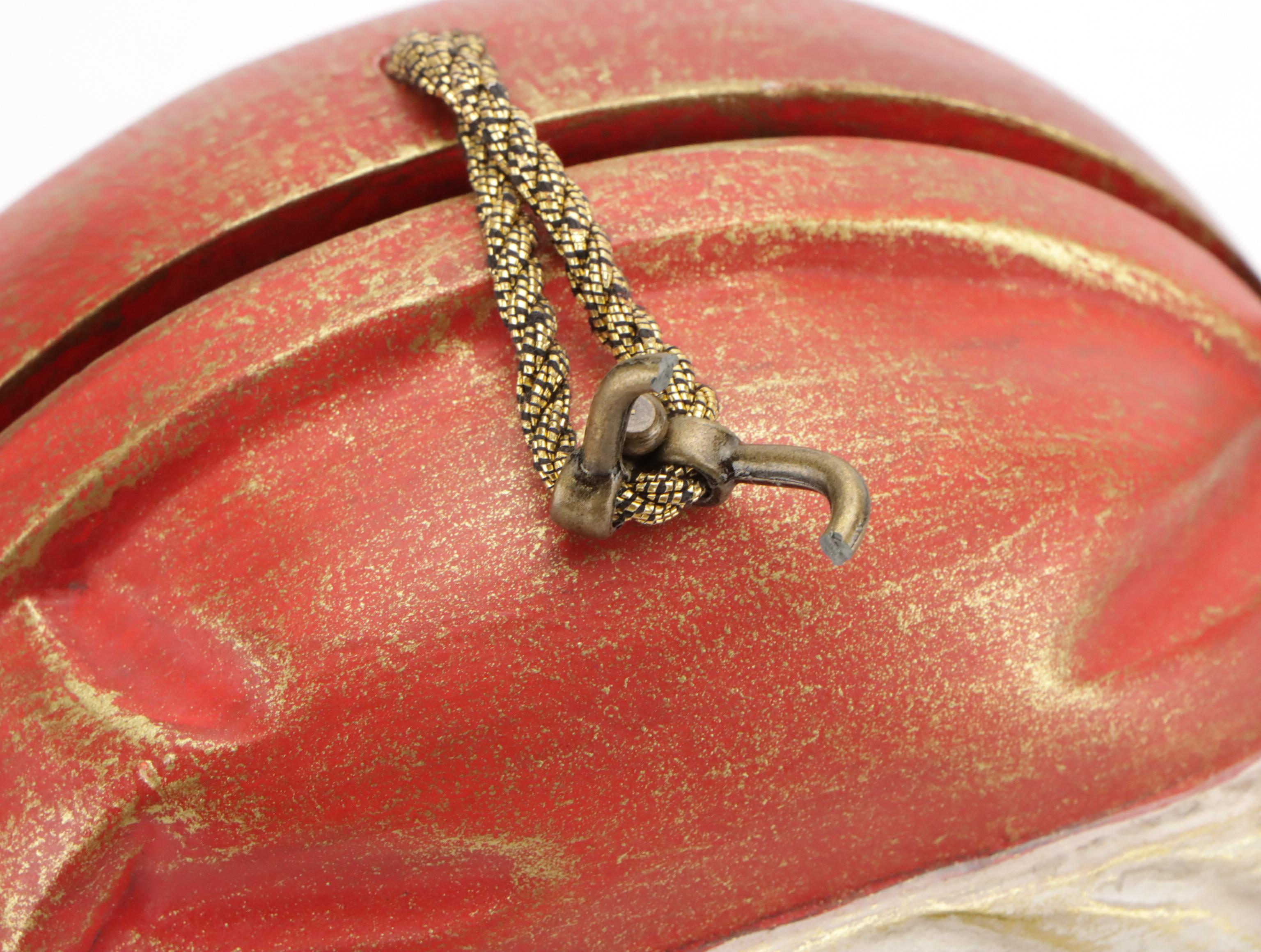 Timmy Woods Signed Santa Purse in Sculpted Acacia Wood with Tag, 1996