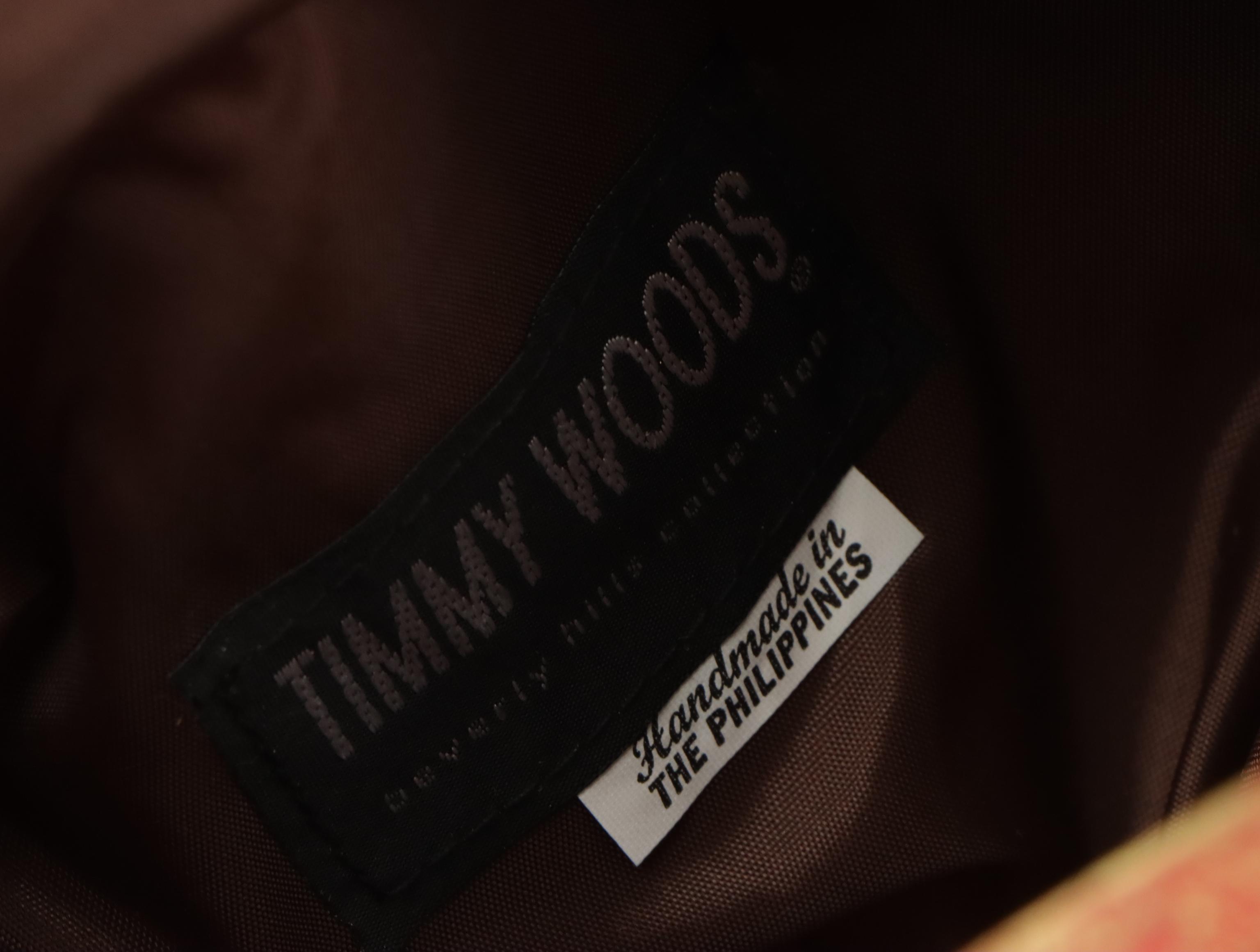 Timmy Woods Signed Santa Purse in Sculpted Acacia Wood with Tag, 1996