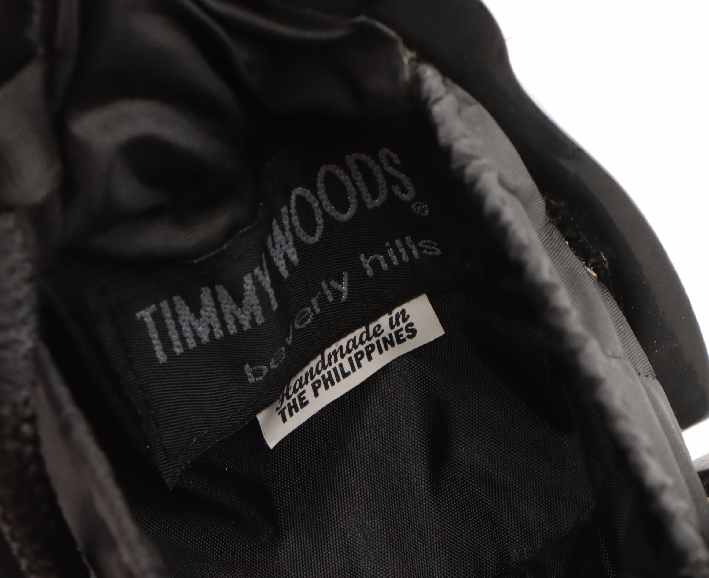 Timmy Woods Bow Tie Penguin Purse in Sculpted Acacia Wood with Tag