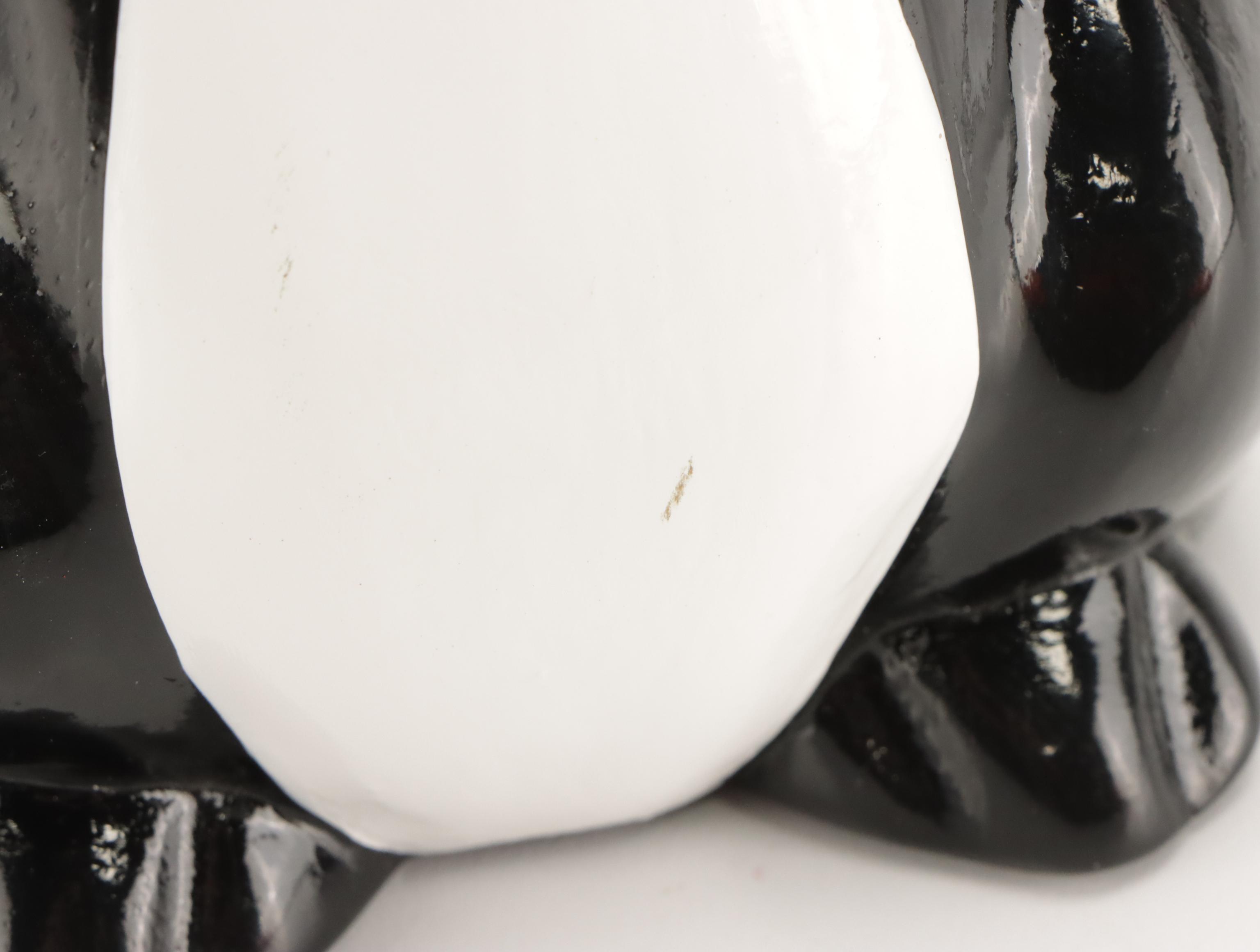 Timmy Woods Bow Tie Penguin Purse in Sculpted Acacia Wood with Tag