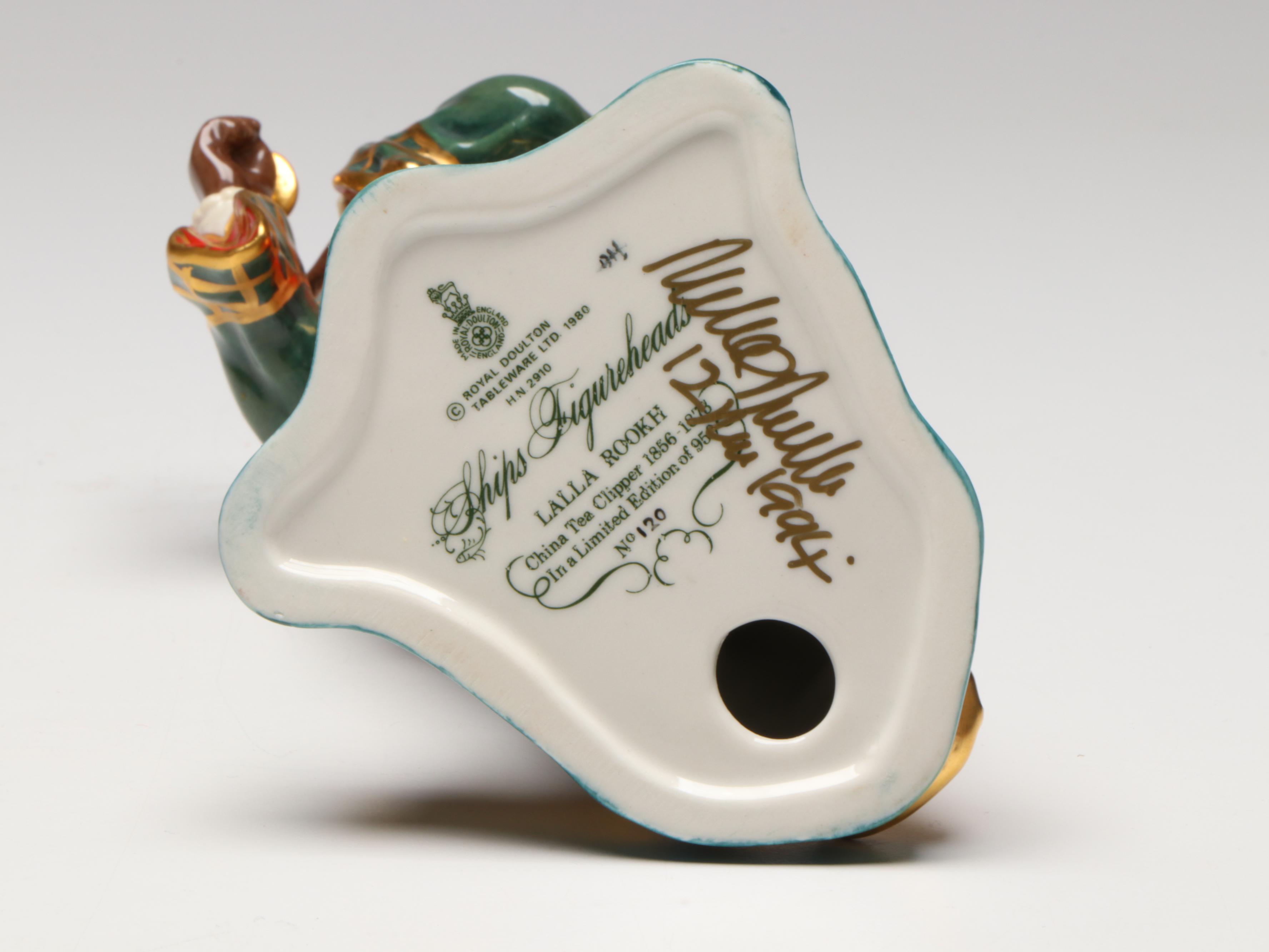 Royal Doulton Limited Edition "Lalla Rookh" Bone China Figurine with Wood Stand