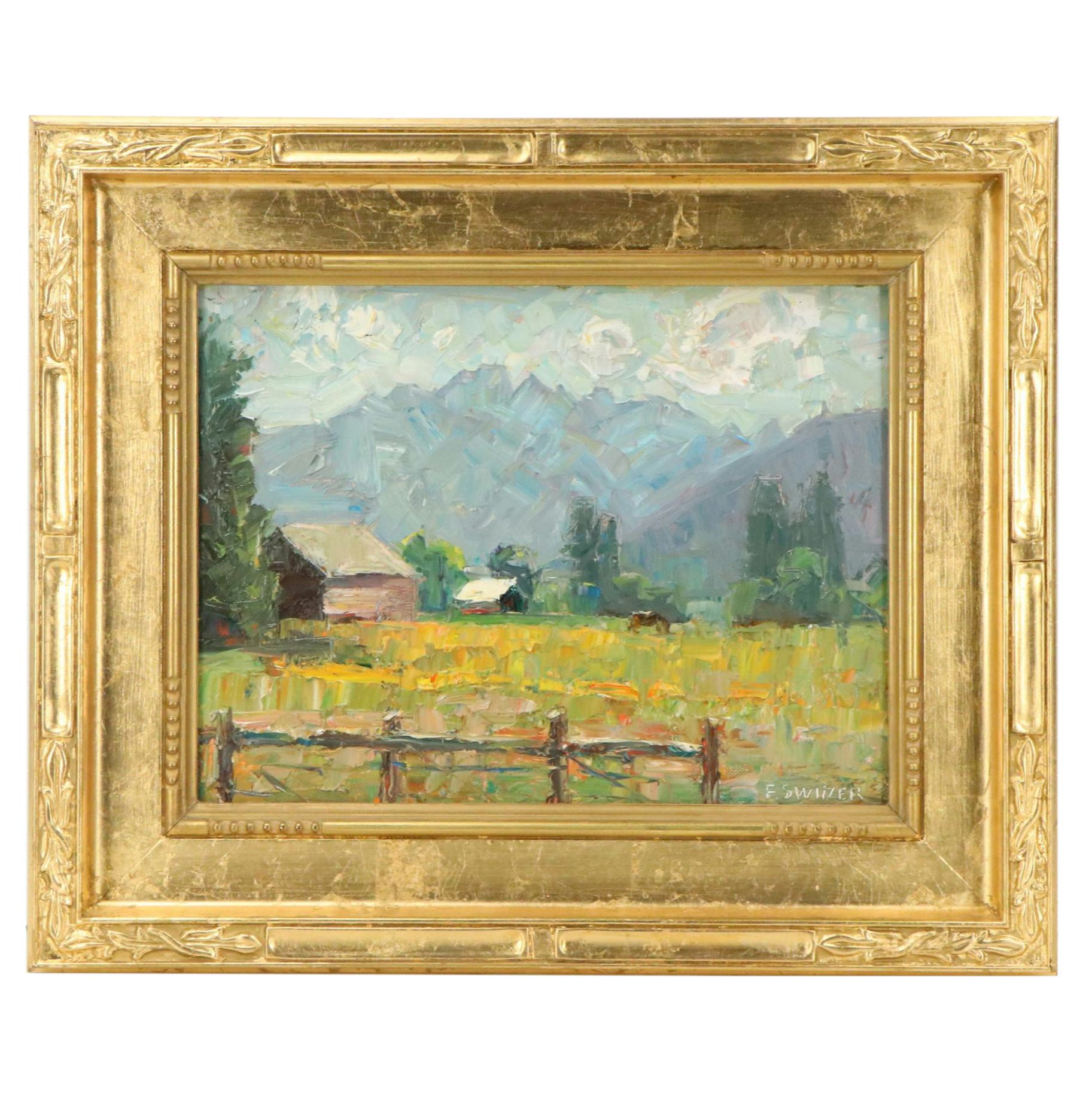 Francis Switzer Oil Landscape Painting "North of Hamilton, South of Calgary"