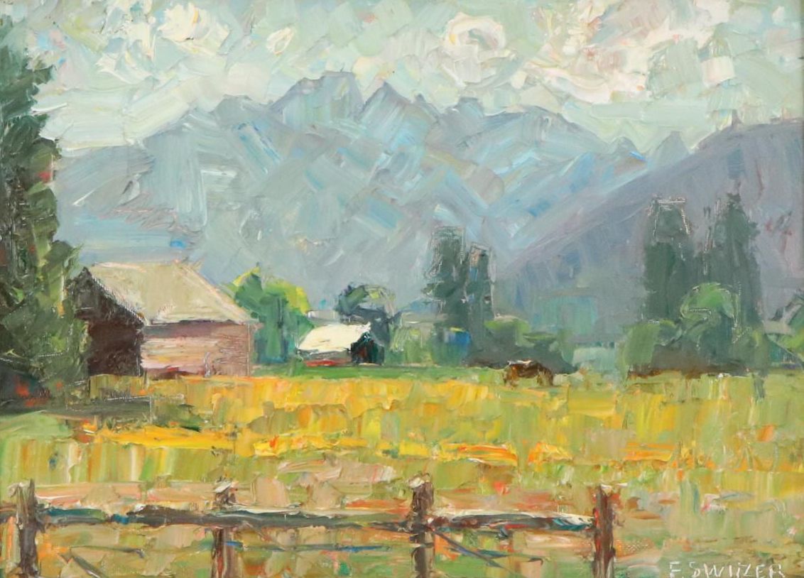 Francis Switzer Oil Landscape Painting "North of Hamilton, South of Calgary"