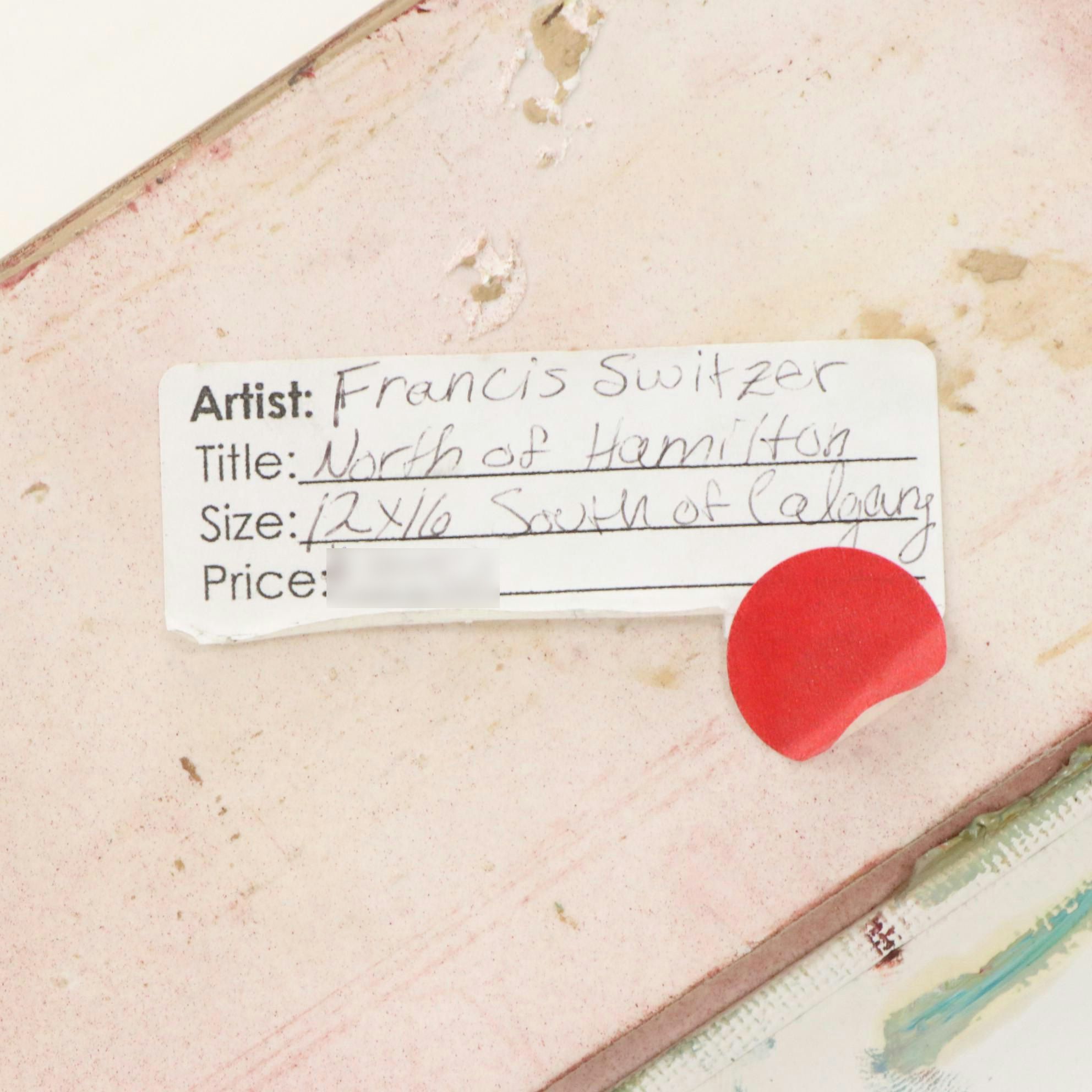 Francis Switzer Oil Landscape Painting "North of Hamilton, South of Calgary"