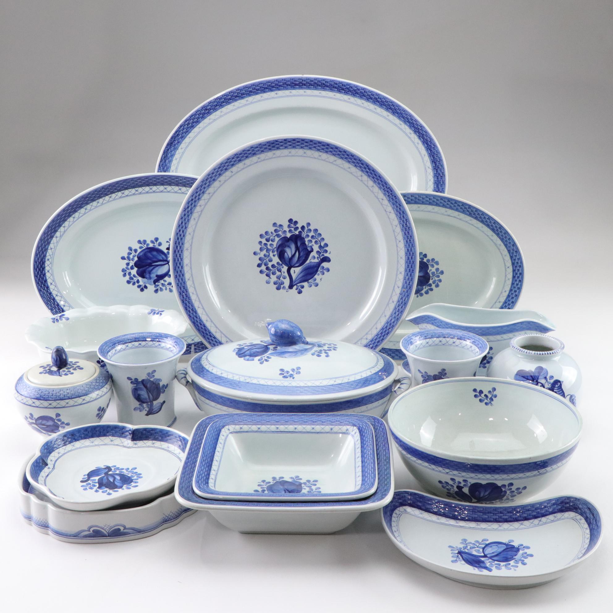 Royal Copenhagen "Tranquebar Blue" Porcelain Serveware