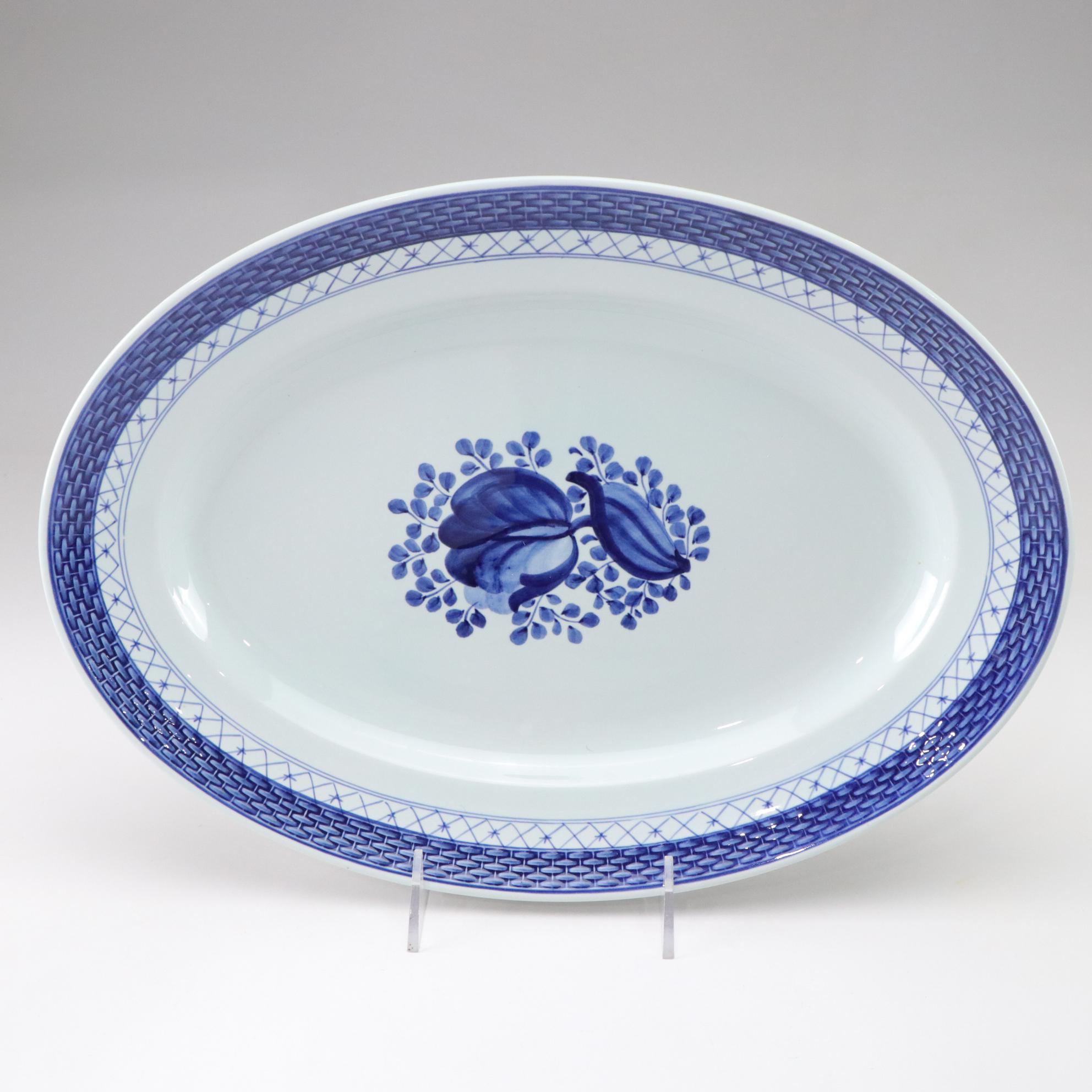 Royal Copenhagen "Tranquebar Blue" Porcelain Serveware