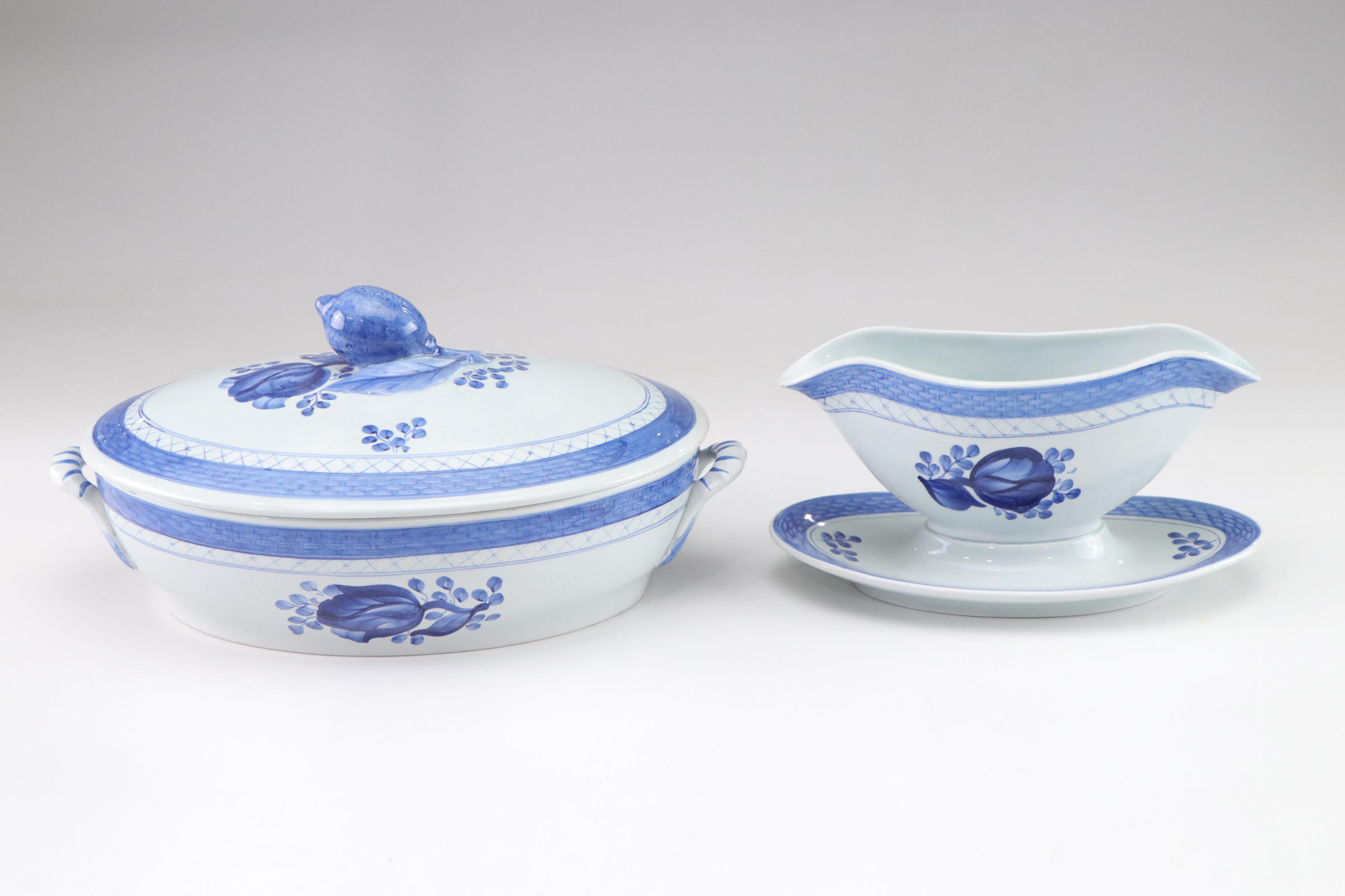 Royal Copenhagen "Tranquebar Blue" Porcelain Serveware