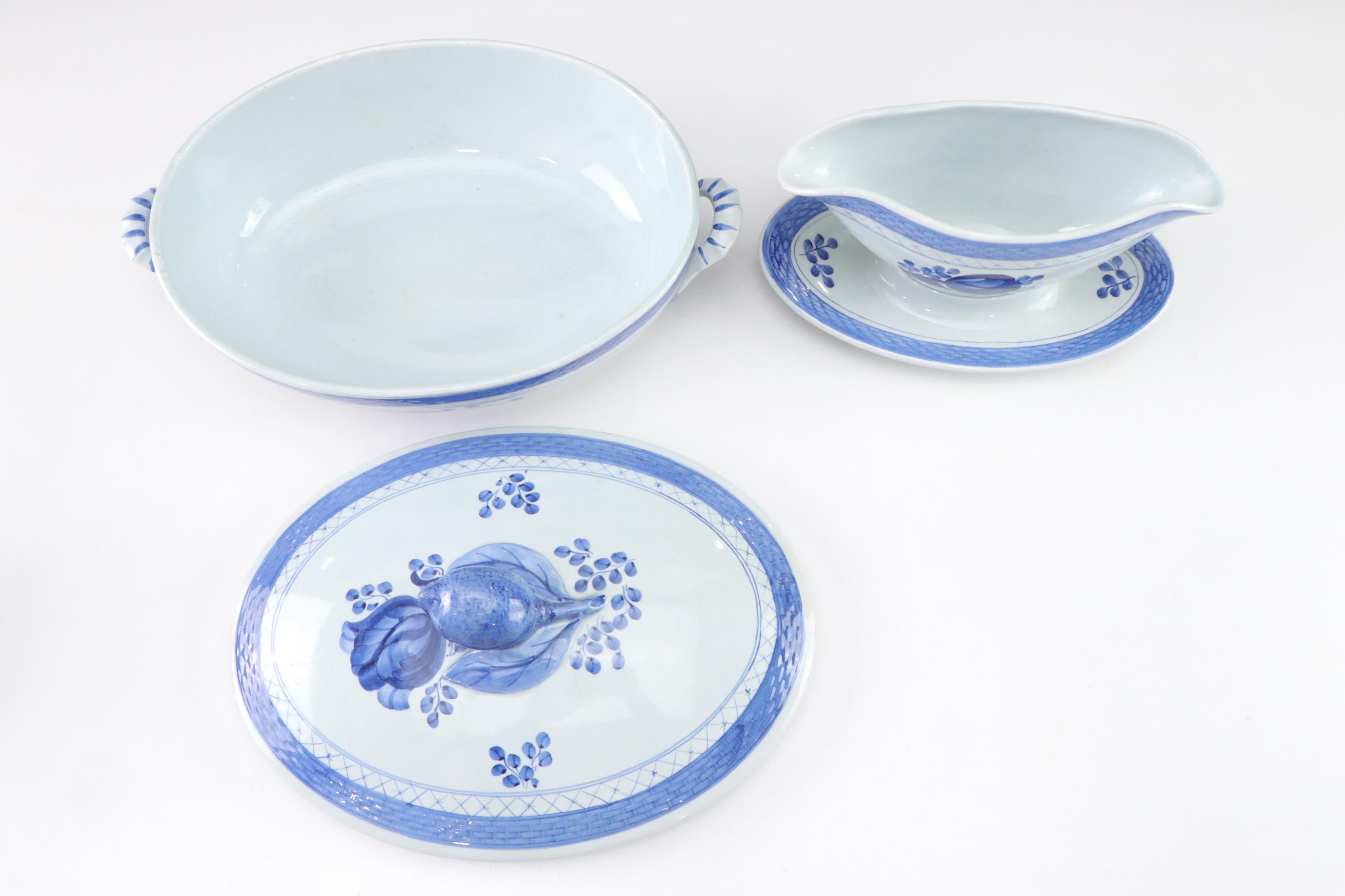 Royal Copenhagen "Tranquebar Blue" Porcelain Serveware