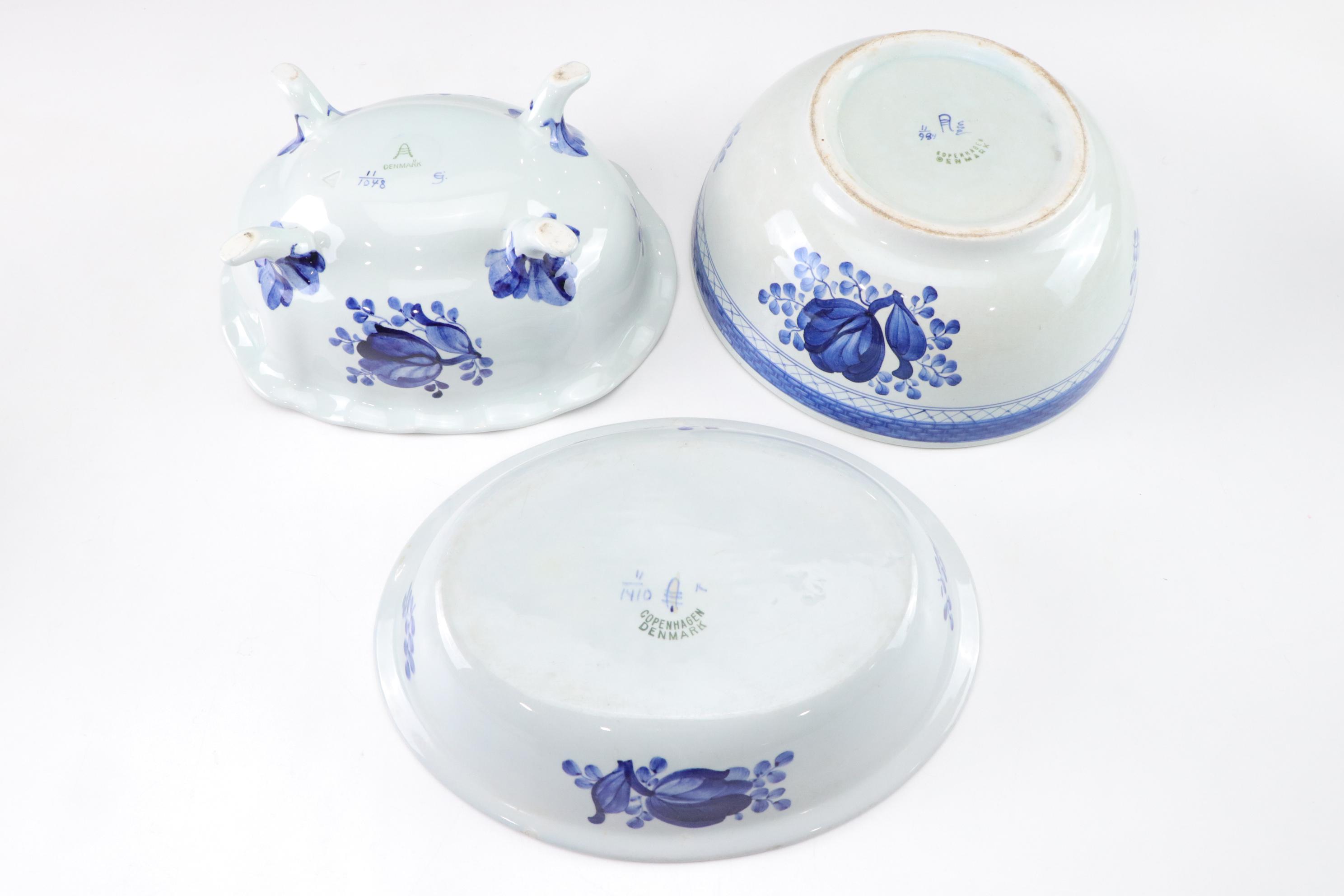 Royal Copenhagen "Tranquebar Blue" Porcelain Serveware