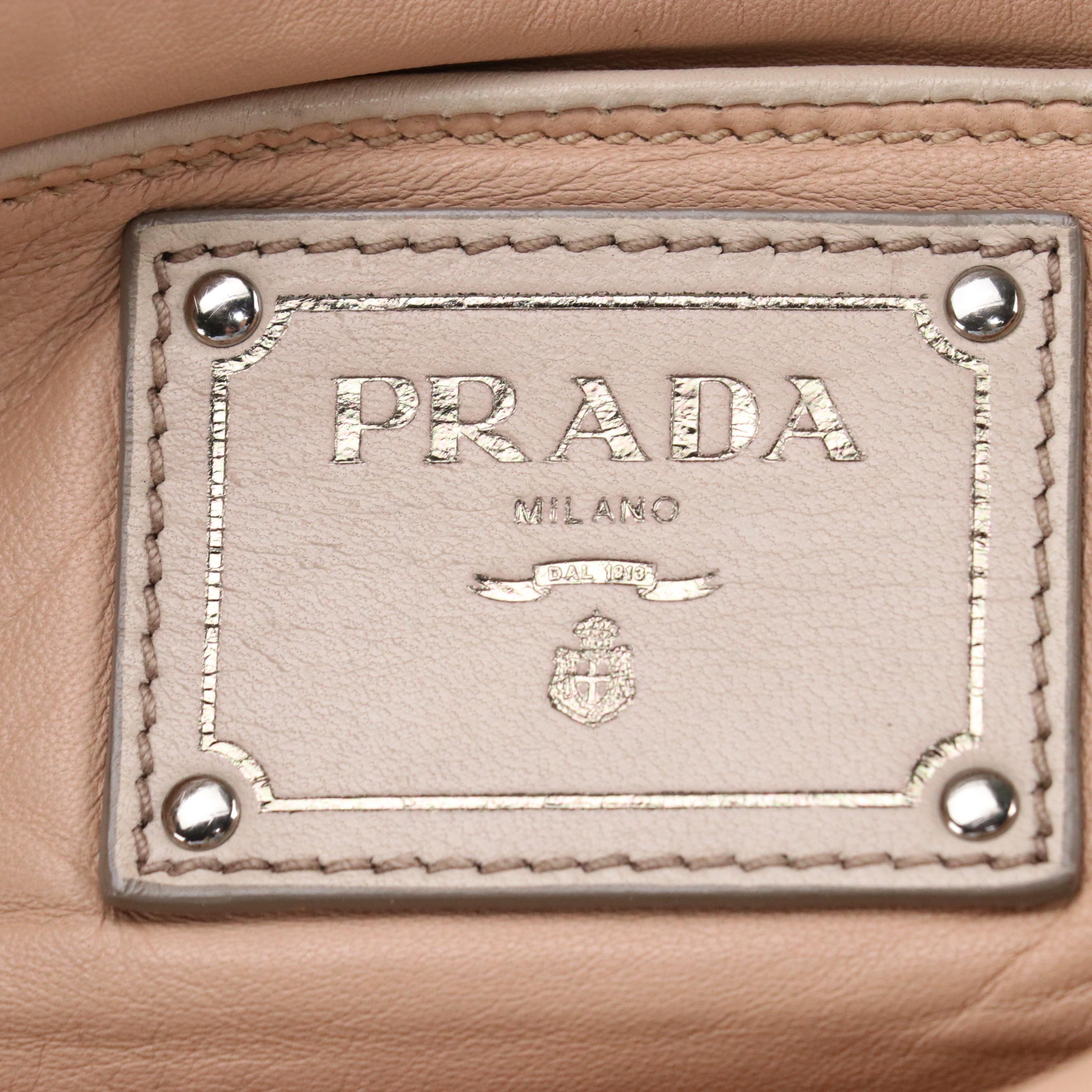 Prada Satchel in Pomice Antique Nappa Leather