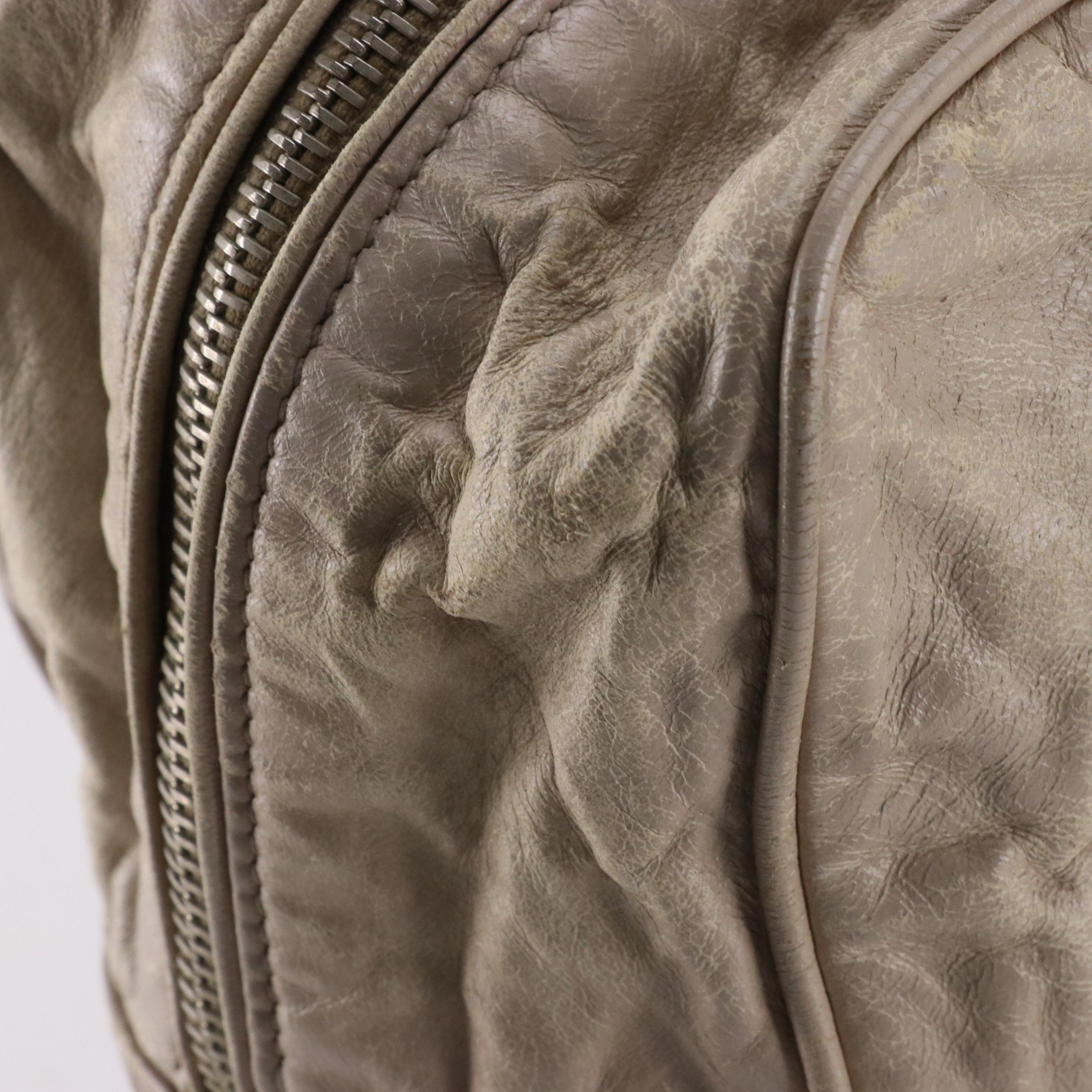 Prada Satchel in Pomice Antique Nappa Leather