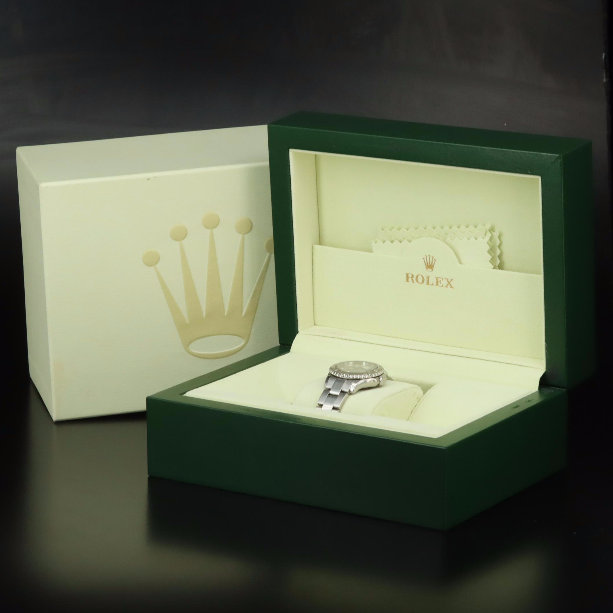 2007 Rolex Yacht-Master Platinum Dial and Bezel Watch